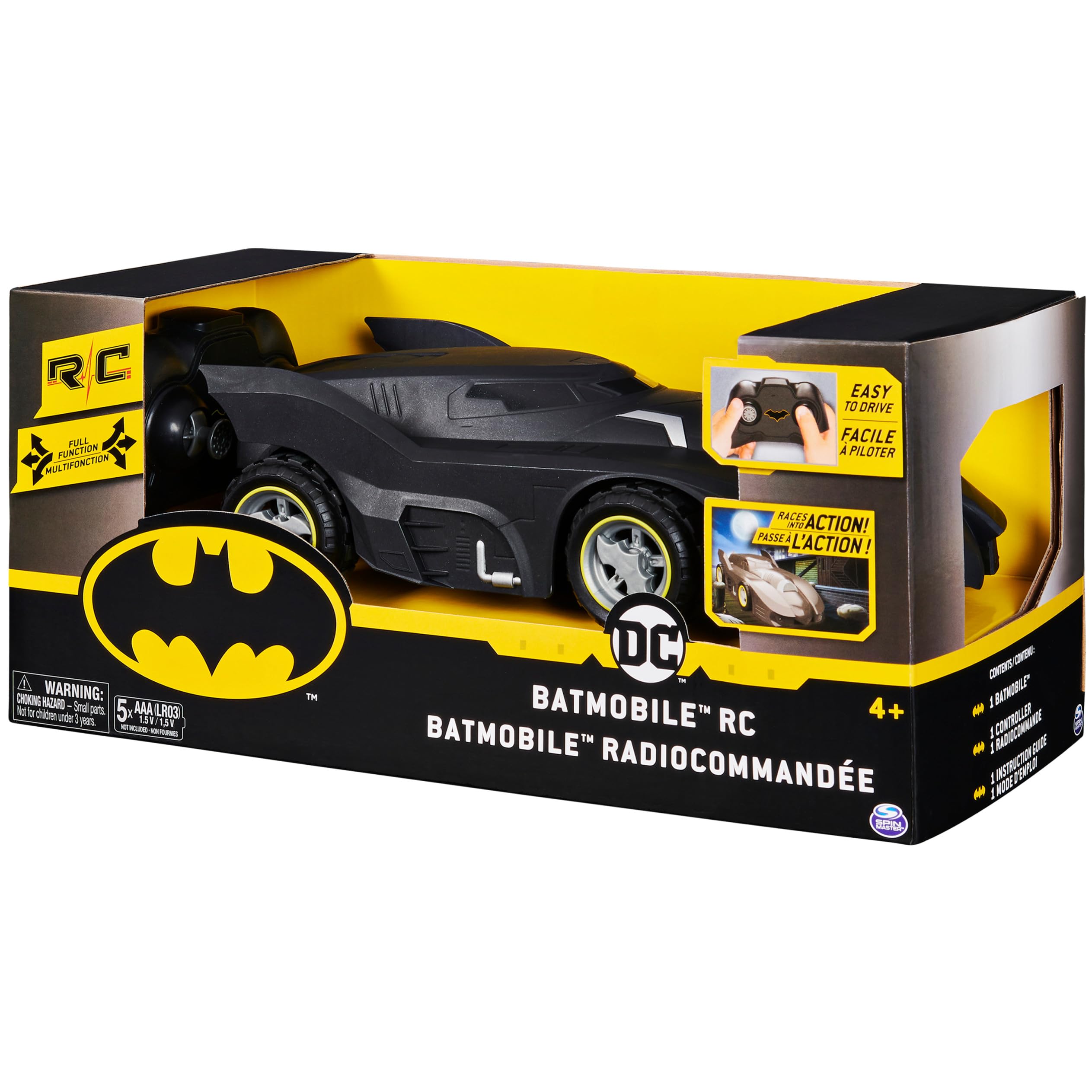 DC Comics Batman Batmobile Radiocomandata Scala 1:20 – Dai 4 Anni