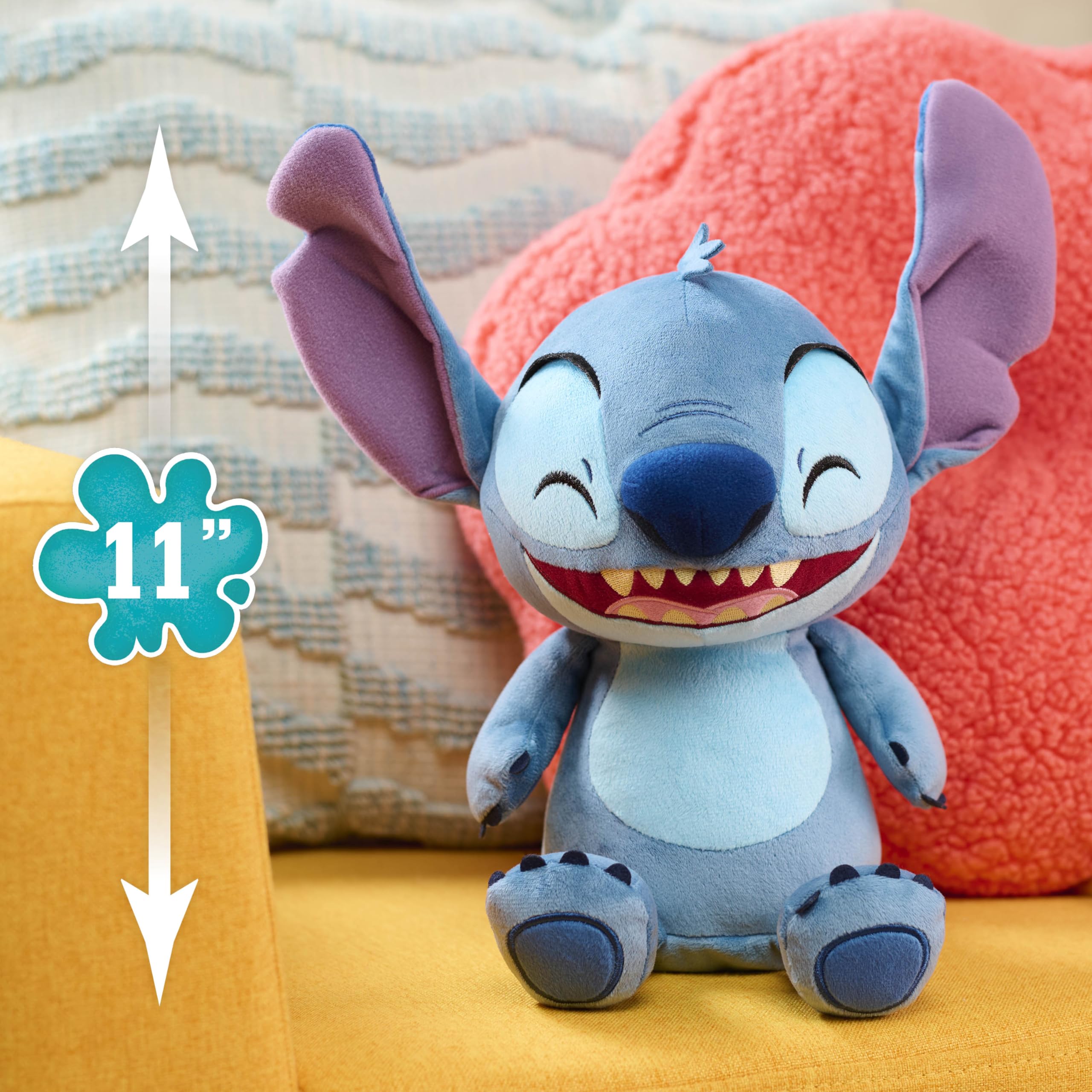 Disney Stitch Peluche Interattivo – Ride, Trema e Si Dimena | 28 cm | Just Play