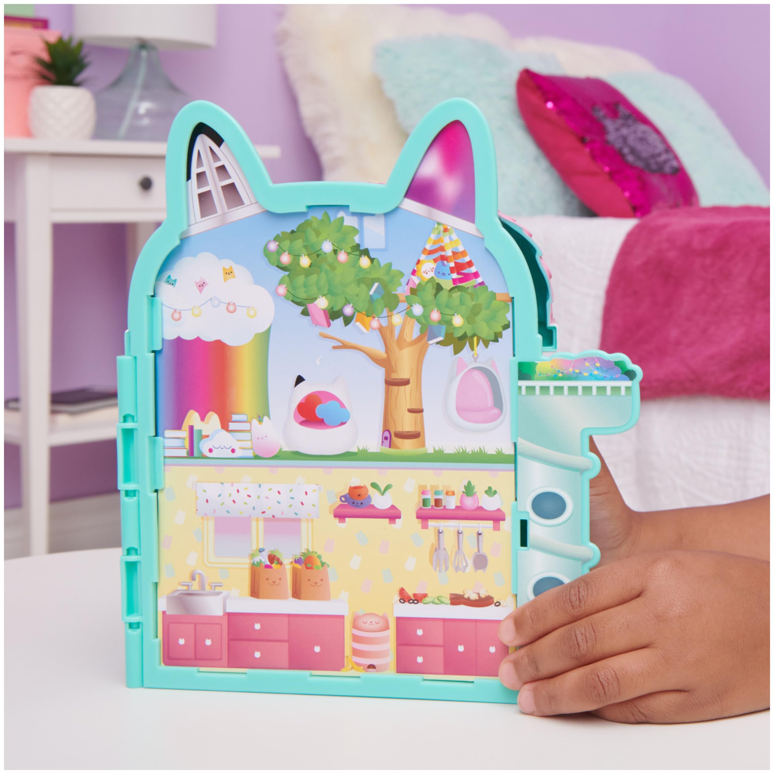 Spin Master Casa dei Gatti di Gabi – Set Portatile con Personaggio Gabby's Dollhouse