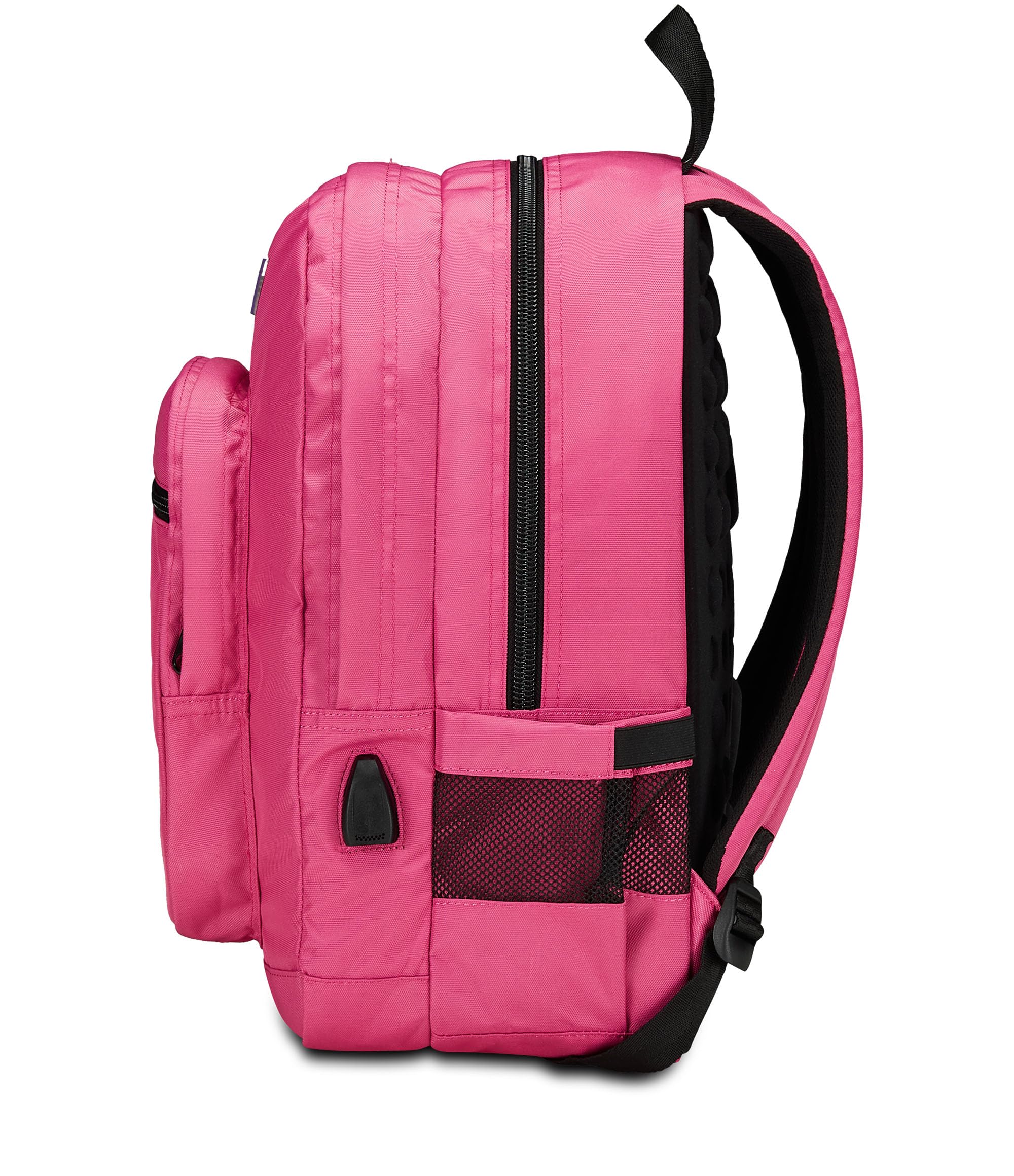 Seven Zaino Freethink Fucsia Unisex – Doppio Scomparto con Supporto USB