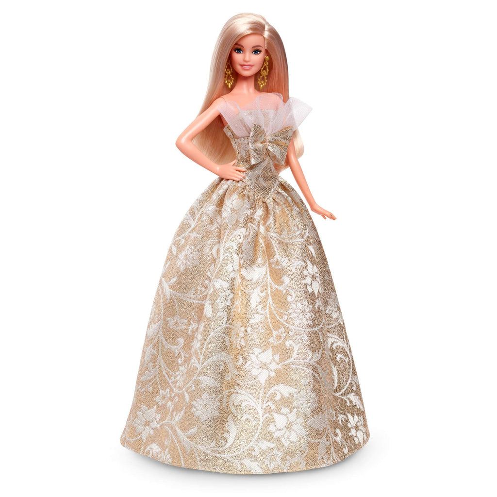 Barbie Signature Holiday 2025 Bambola da Collezione Abito Argento e Oro – JBJ00