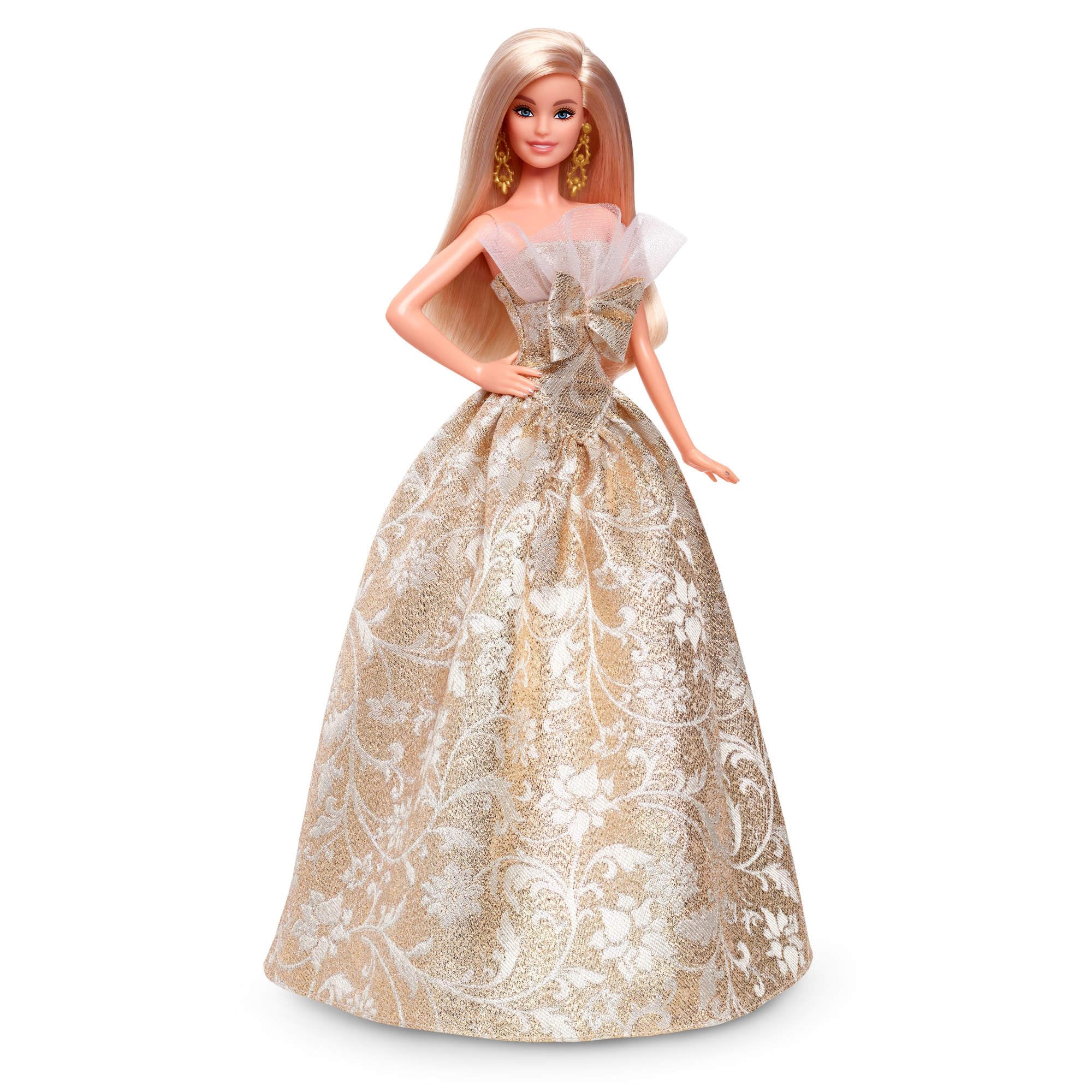 Barbie Signature Holiday 2025 Bambola da Collezione Abito Argento e Oro – JBJ00