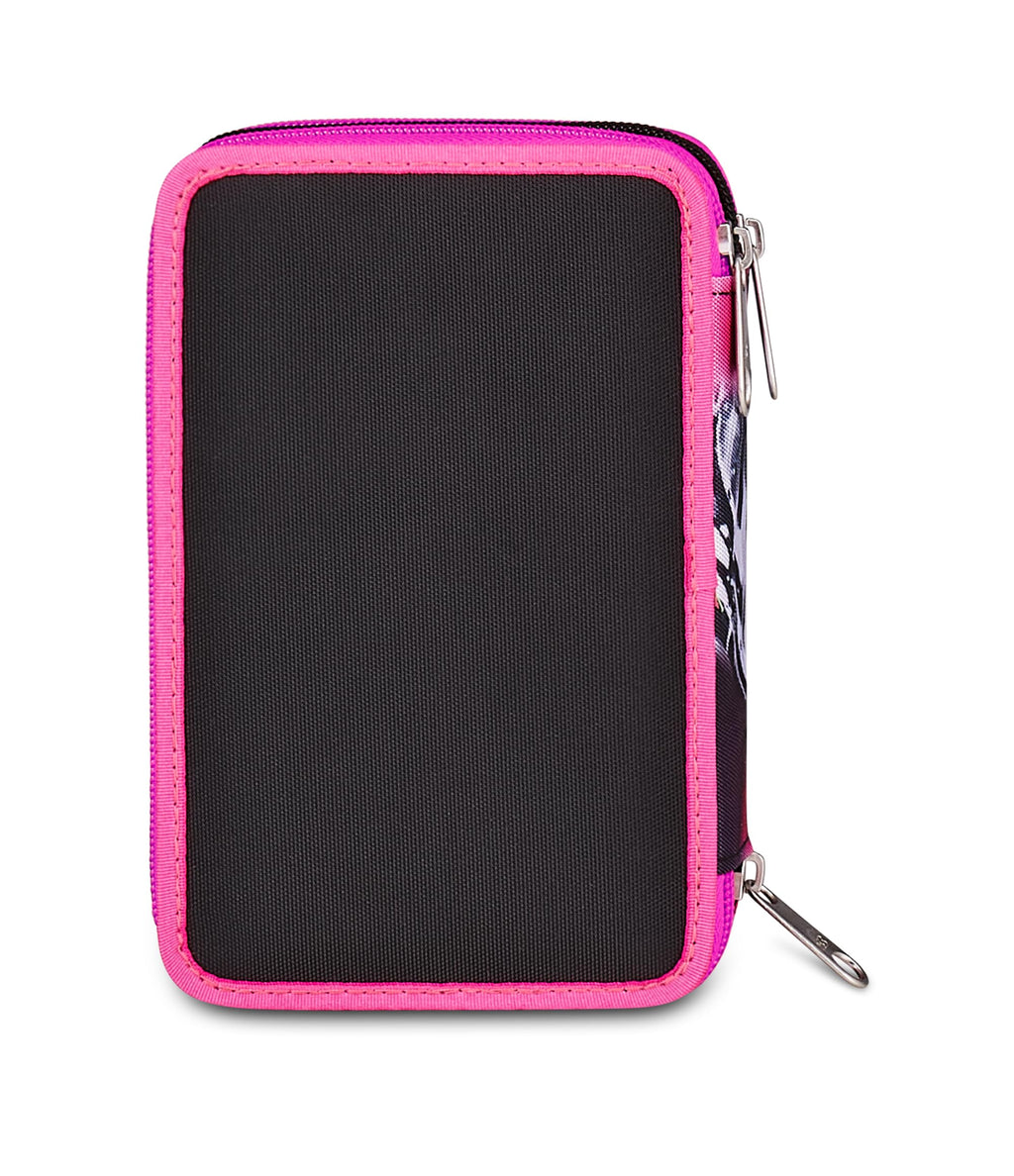 Seven Astuccio Scuola 3 Zip Plumpy Line Girl – Rosa, 45 Pezzi Completo | Triplo Scomparto | Scuola Elementare Bambina