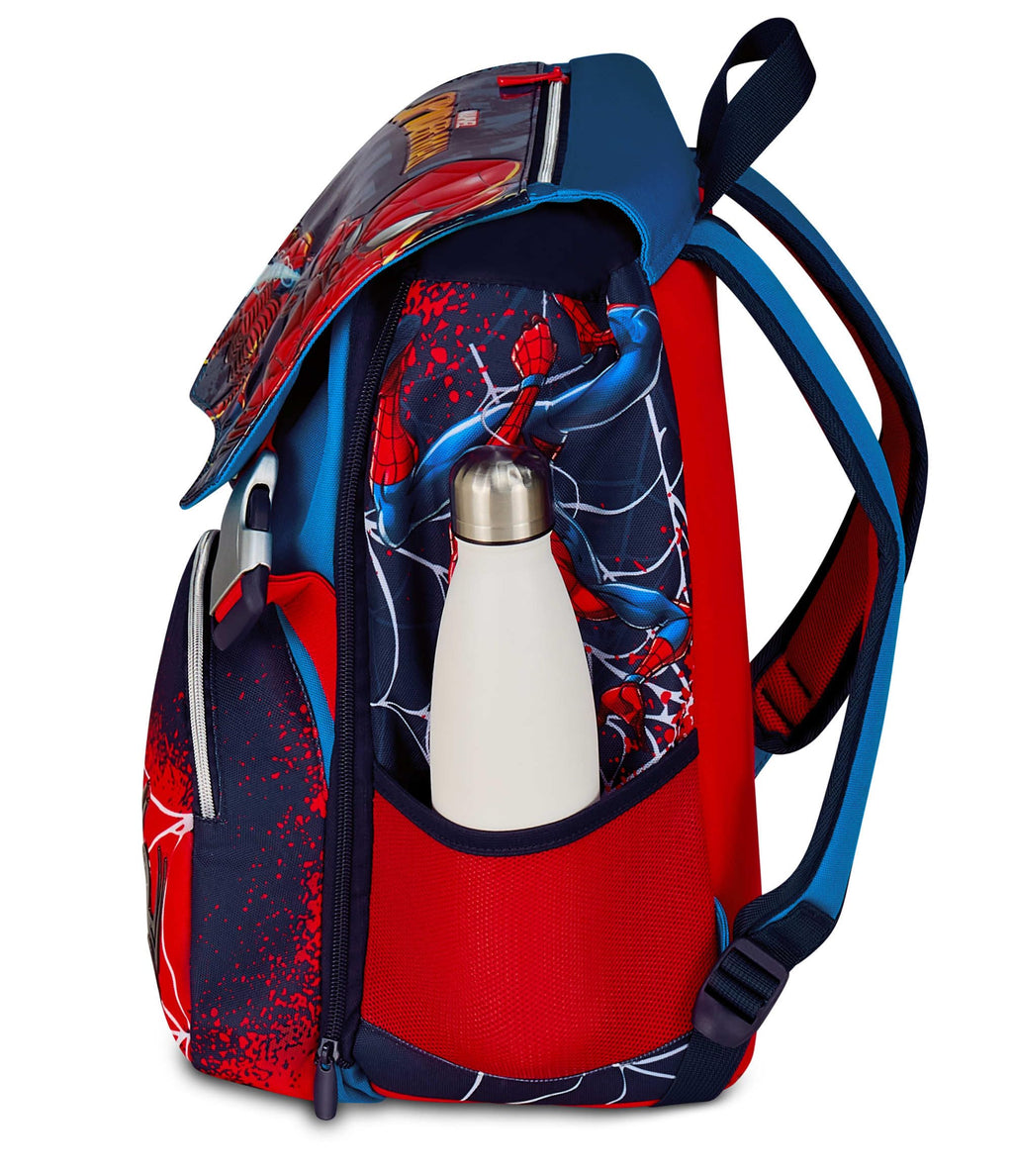 Seven Spiderman Zaino Scuola Doppio Scomparto Estensibile Blu 24-27L – Elementari