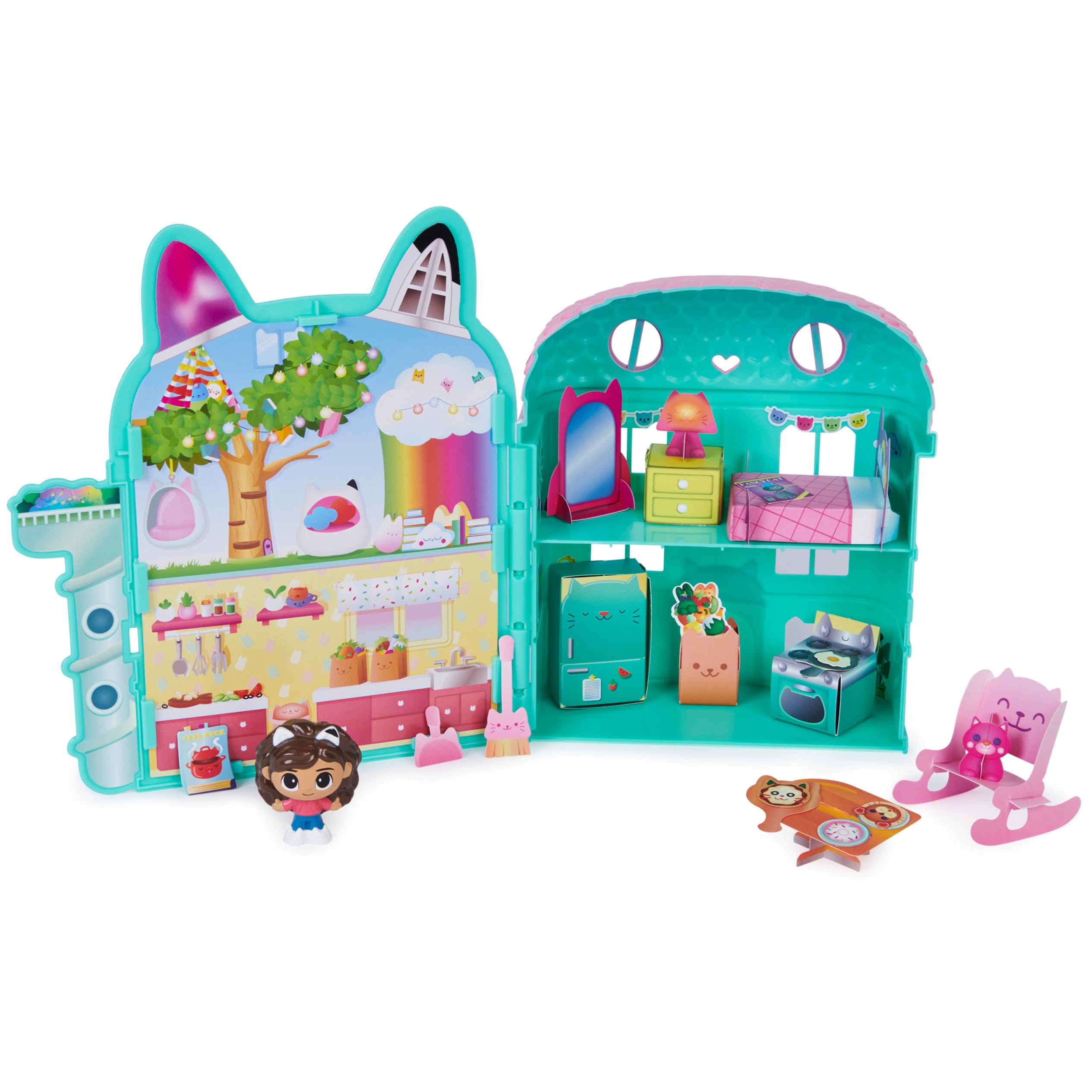 Spin Master Casa dei Gatti di Gabi – Set Portatile con Personaggio Gabby's Dollhouse