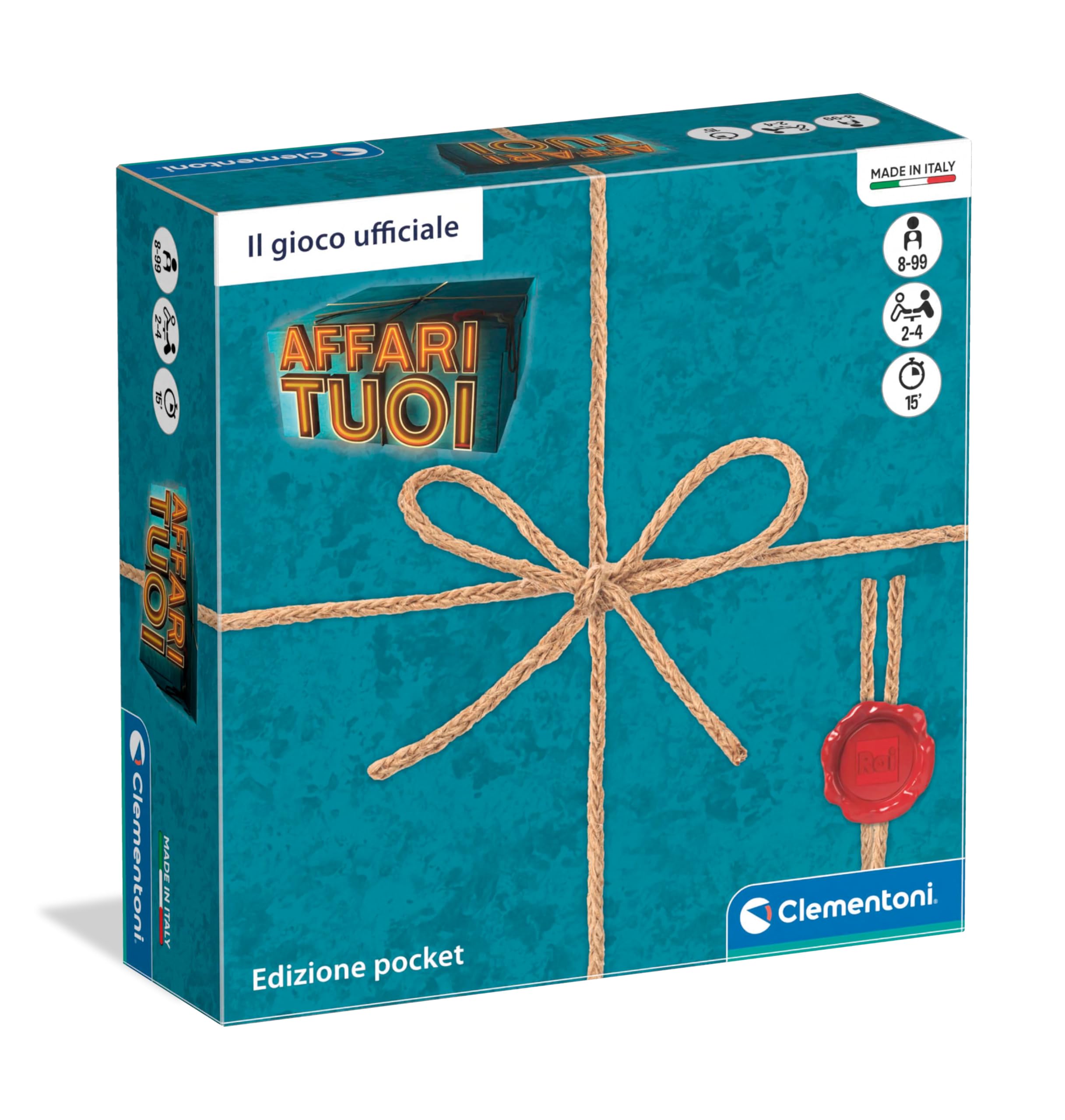 Clementoni Affari Tuoi RAI – Gioco da Tavolo Pocket per Tutta la Famiglia | 2-4 Giocatori | Dai 8 Anni | 16660