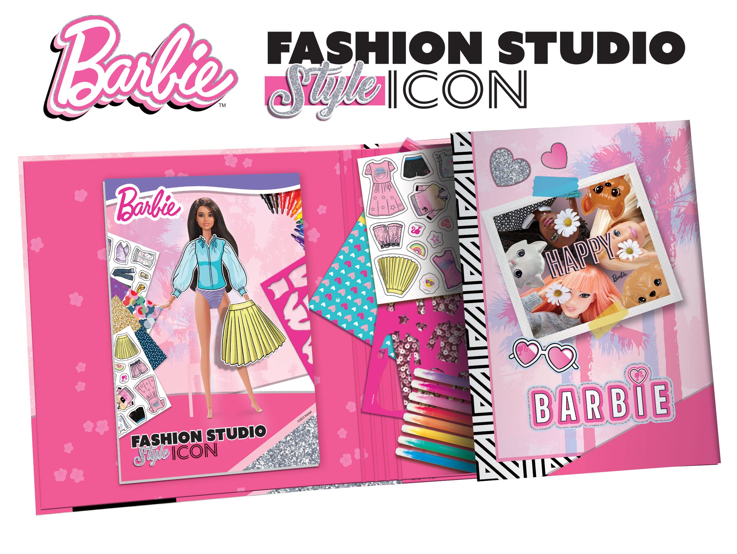 Lisciani Barbie Sketchbook Style Icon Fashion Studio – Dai 4 Anni