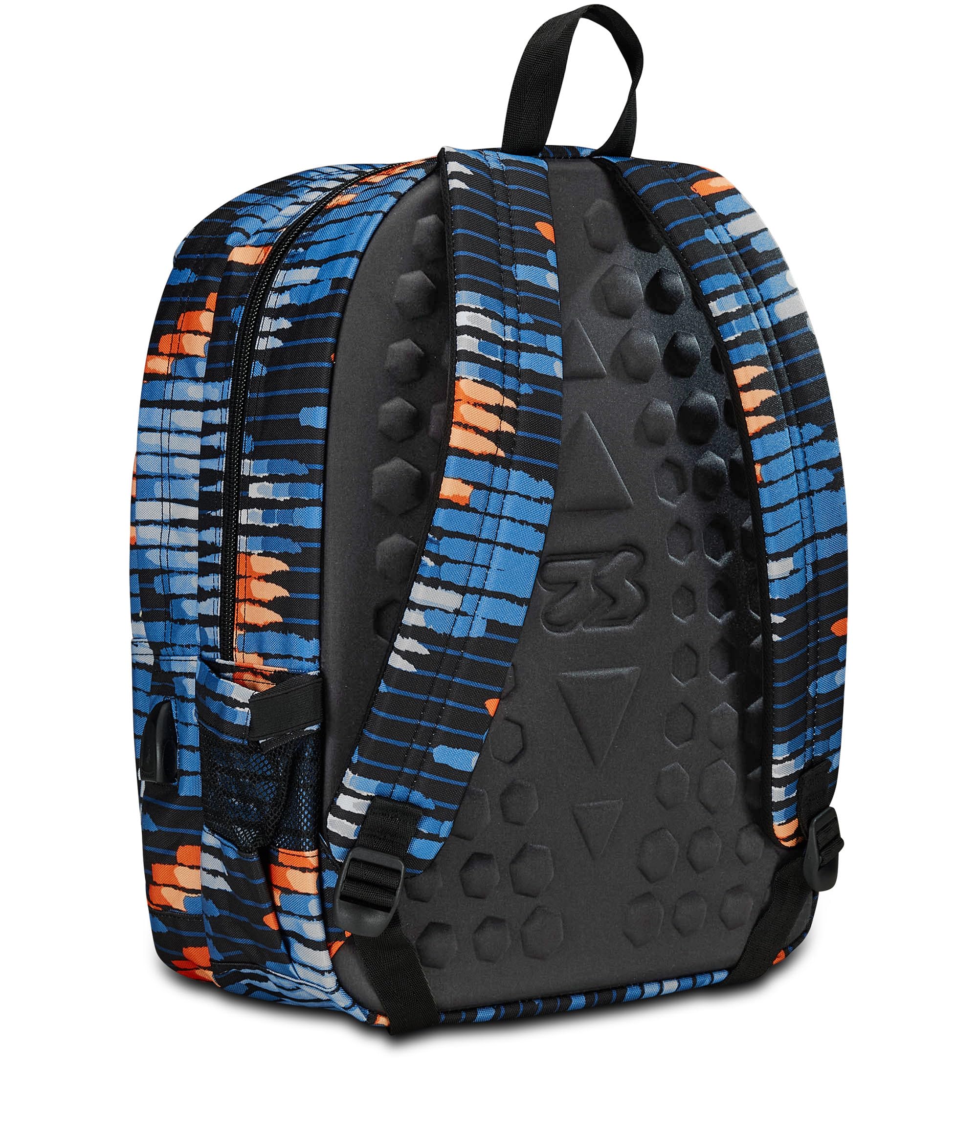 Seven Zaino Freethink Blu Arancione Boy – Doppio Scomparto con USB e Tasca PC