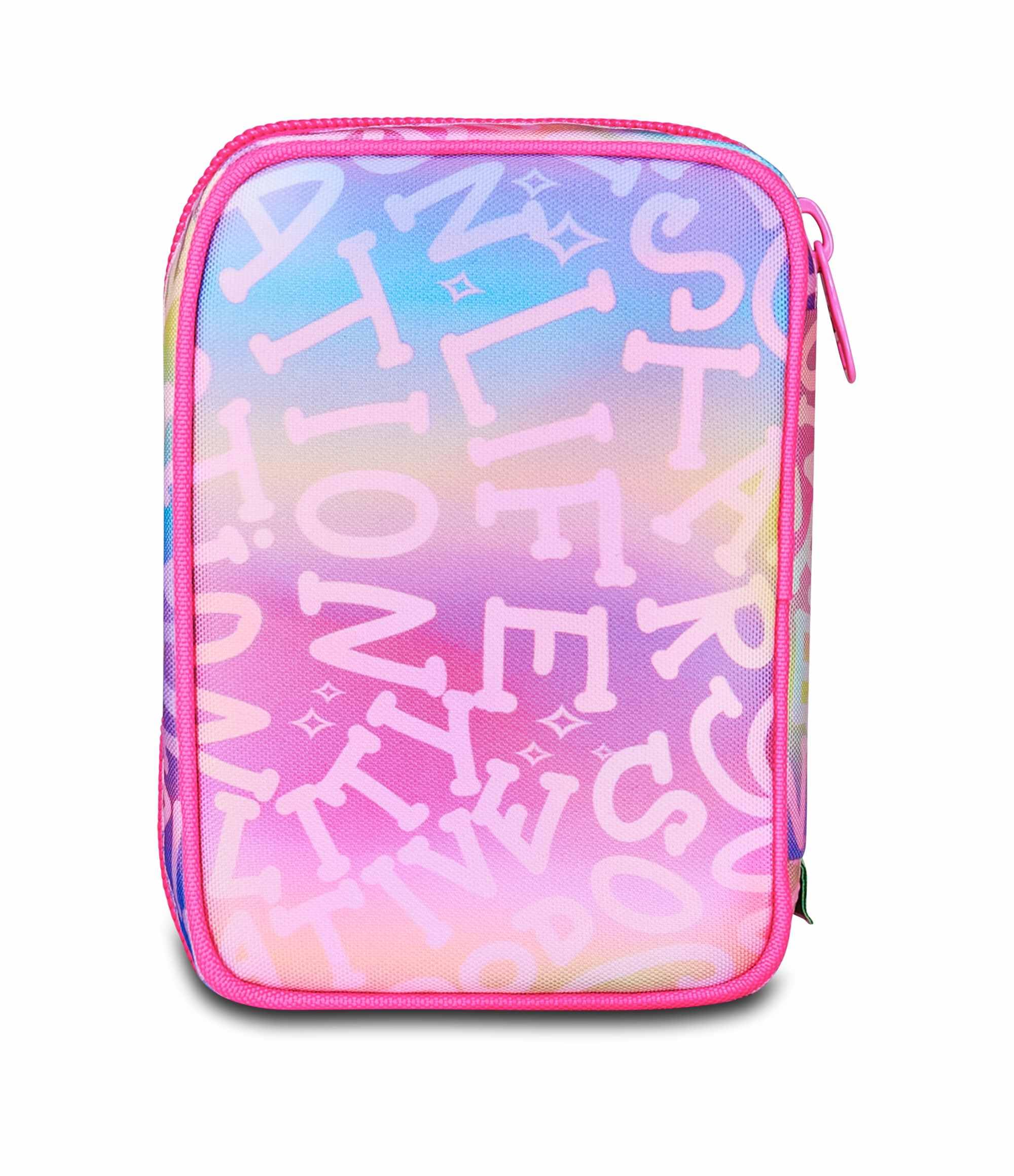 Astuccio SJ Gang Speed Pad Rosa – Mono Scomparto con Plance Amovibili, Completo, Bambina