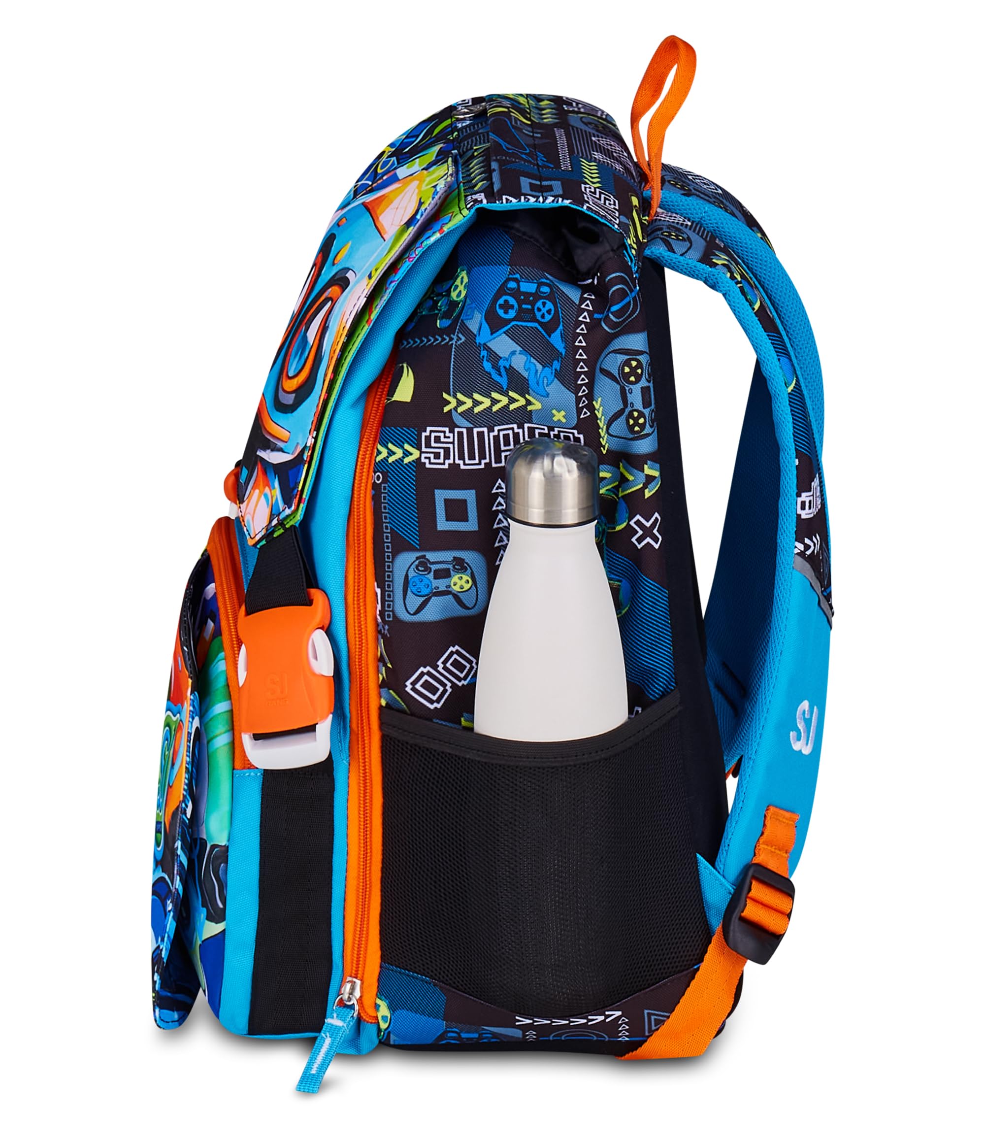 Zaino SJ Gang Doppio Scomparto Blu – Maxi Capienza | Scuola Elementare