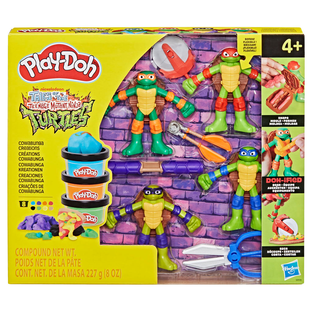 Play-Doh Tartarughe Ninja Cowabunga Creations – 4 Personaggi Modellabili