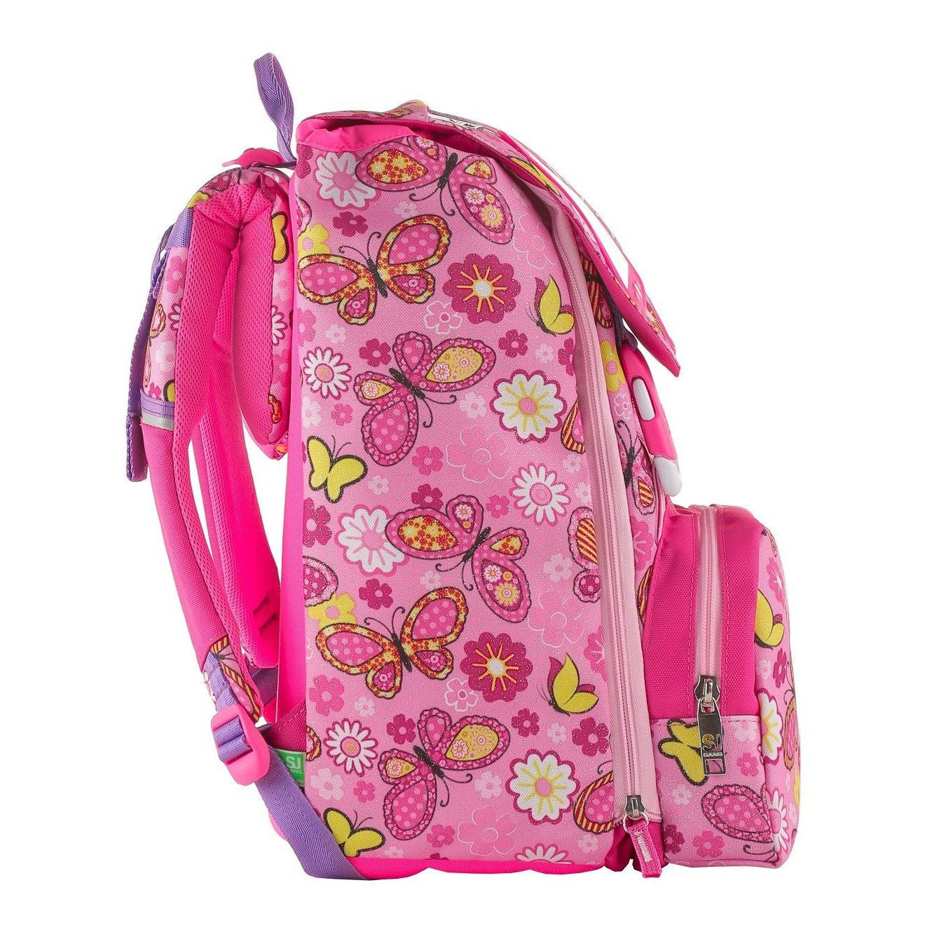Seven Zaino Scuola SJ Girl High Tech con Shifty System – Rosa