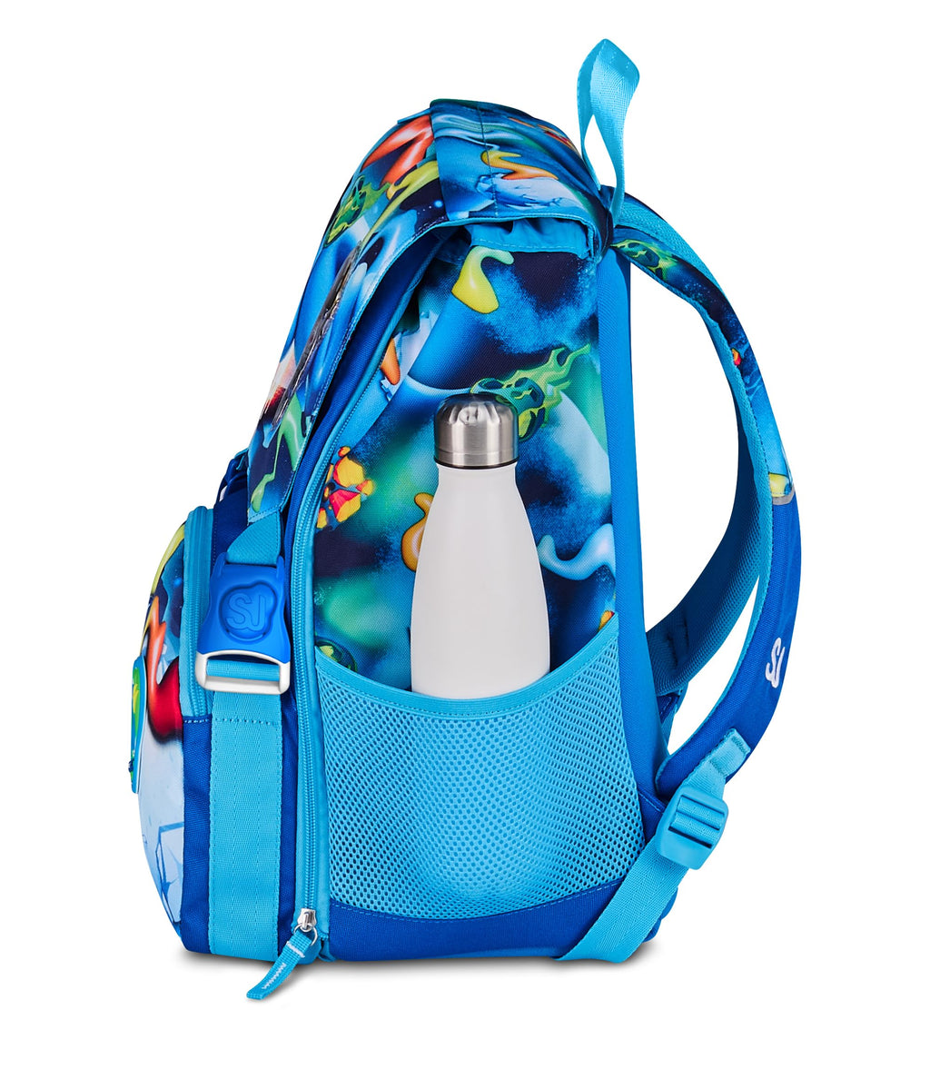 Seven Zaino Scuola Estensibile SJ Gang Space Ride – Blu – 24 Litri