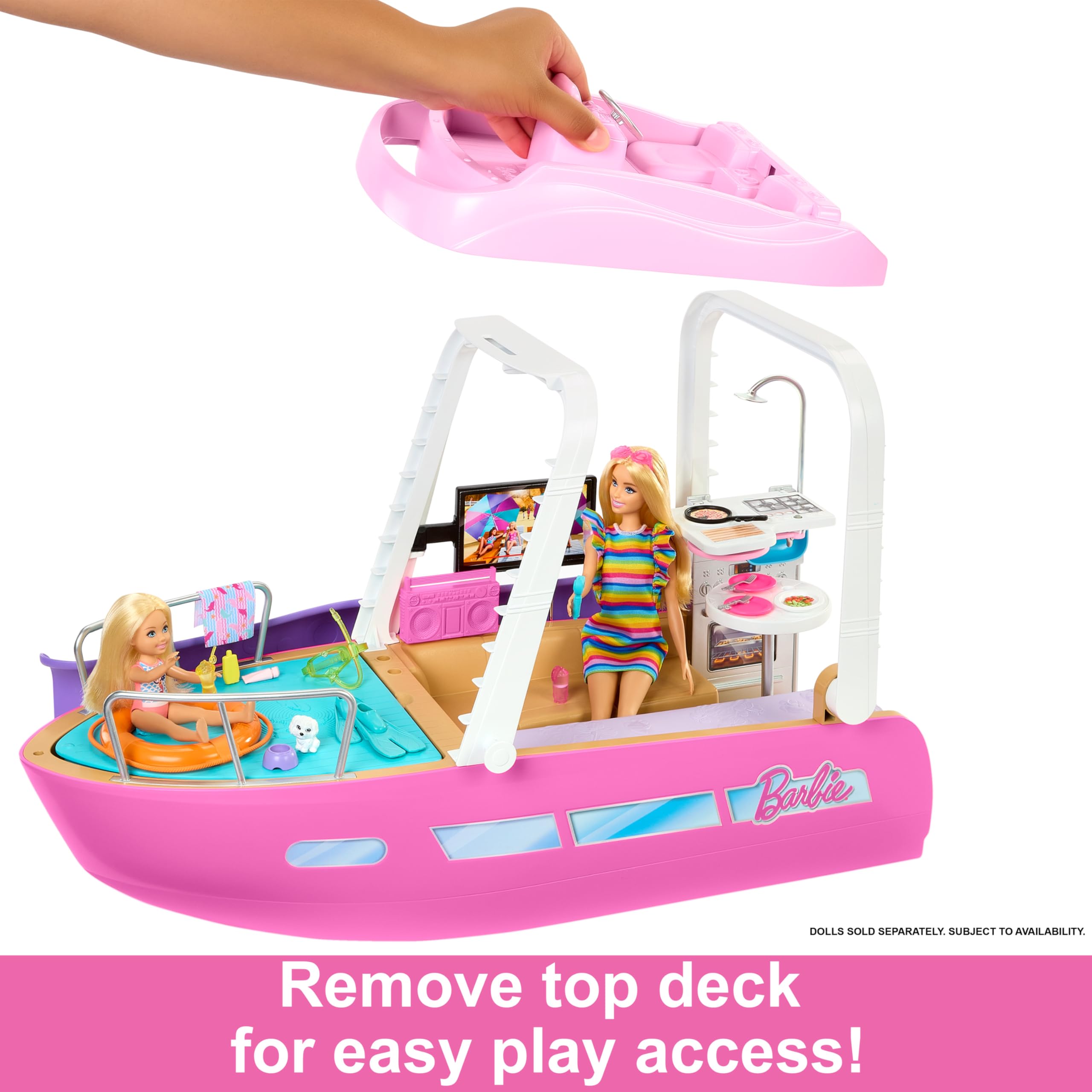 Barbie Dream Boat Barca dei Sogni con Piscina e Scivolo – HJV37