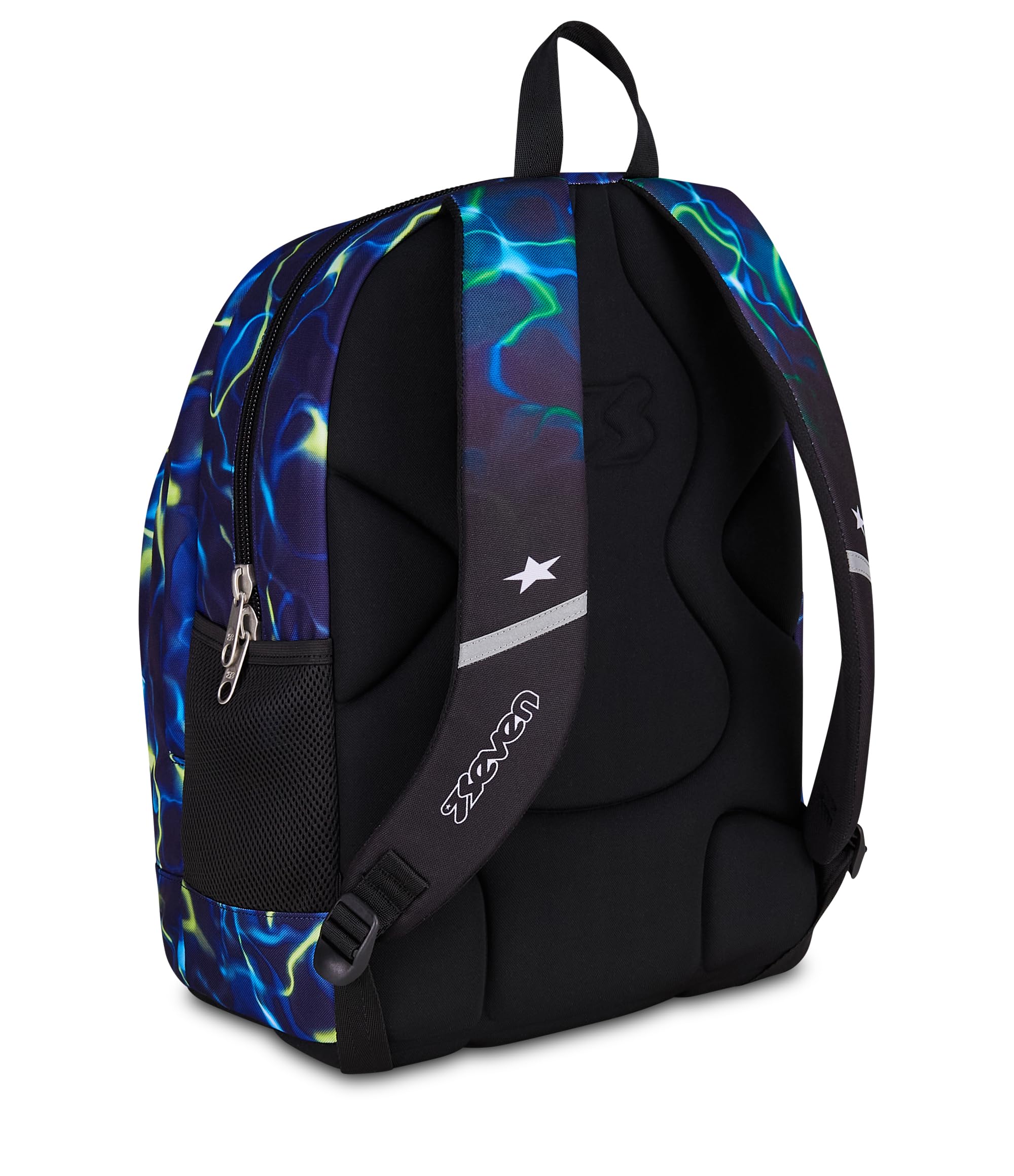 Seven Zaino Dual ElectricVibe Boy Blu 32L – Doppio Scomparto con Tasca PC e Borraccia