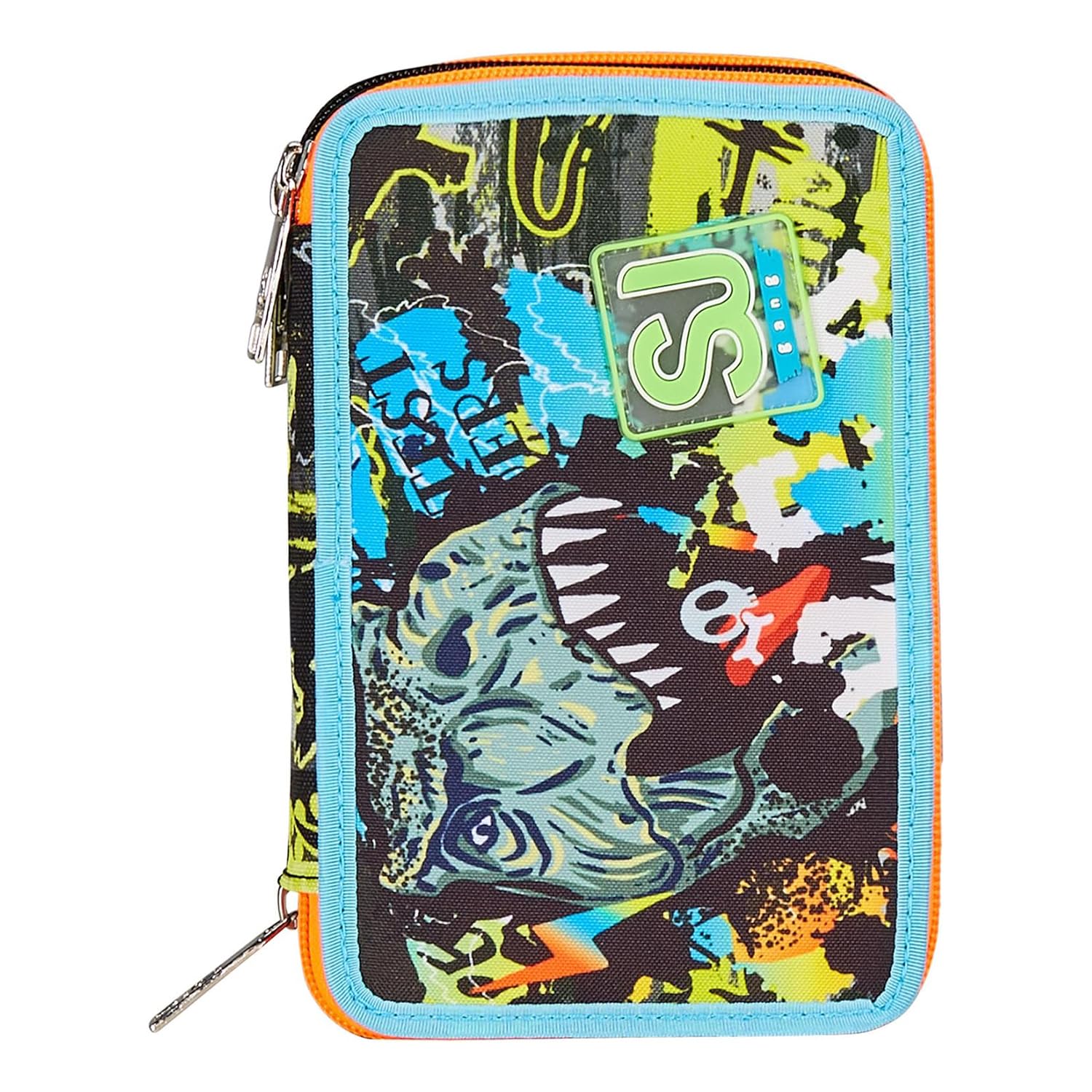 Astuccio SJ Gang Squalo 3 Scomparti – Multicolore, Completo con 45 Pezzi