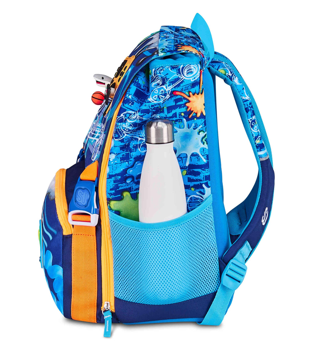SJ Gang Zaino Estensibile Joyful Pins Boy Blu 24L – Pins Amovibili