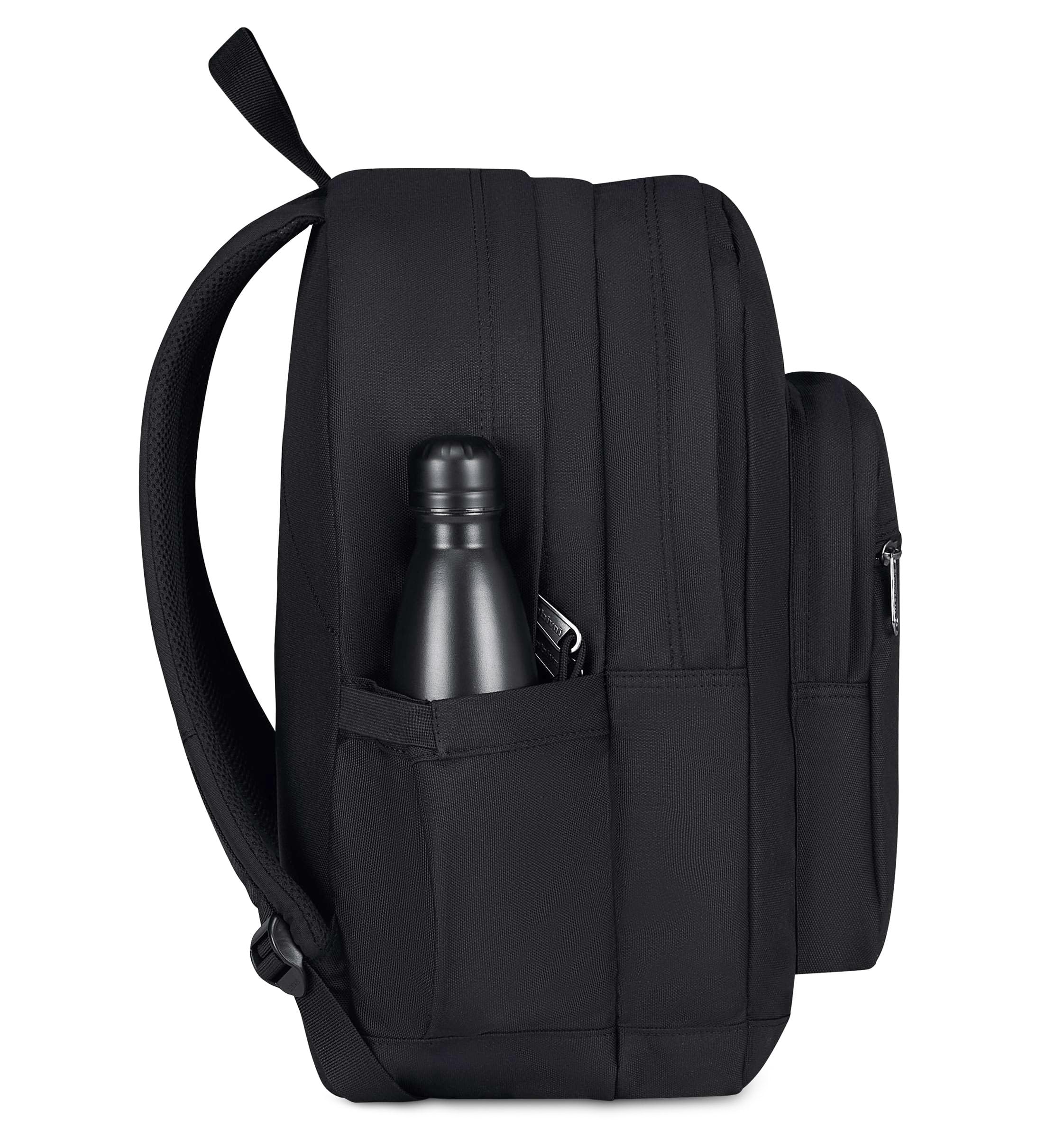 Invicta Zaino Jelek Plain Nero 34L – Doppio Scomparto con Tasca PC