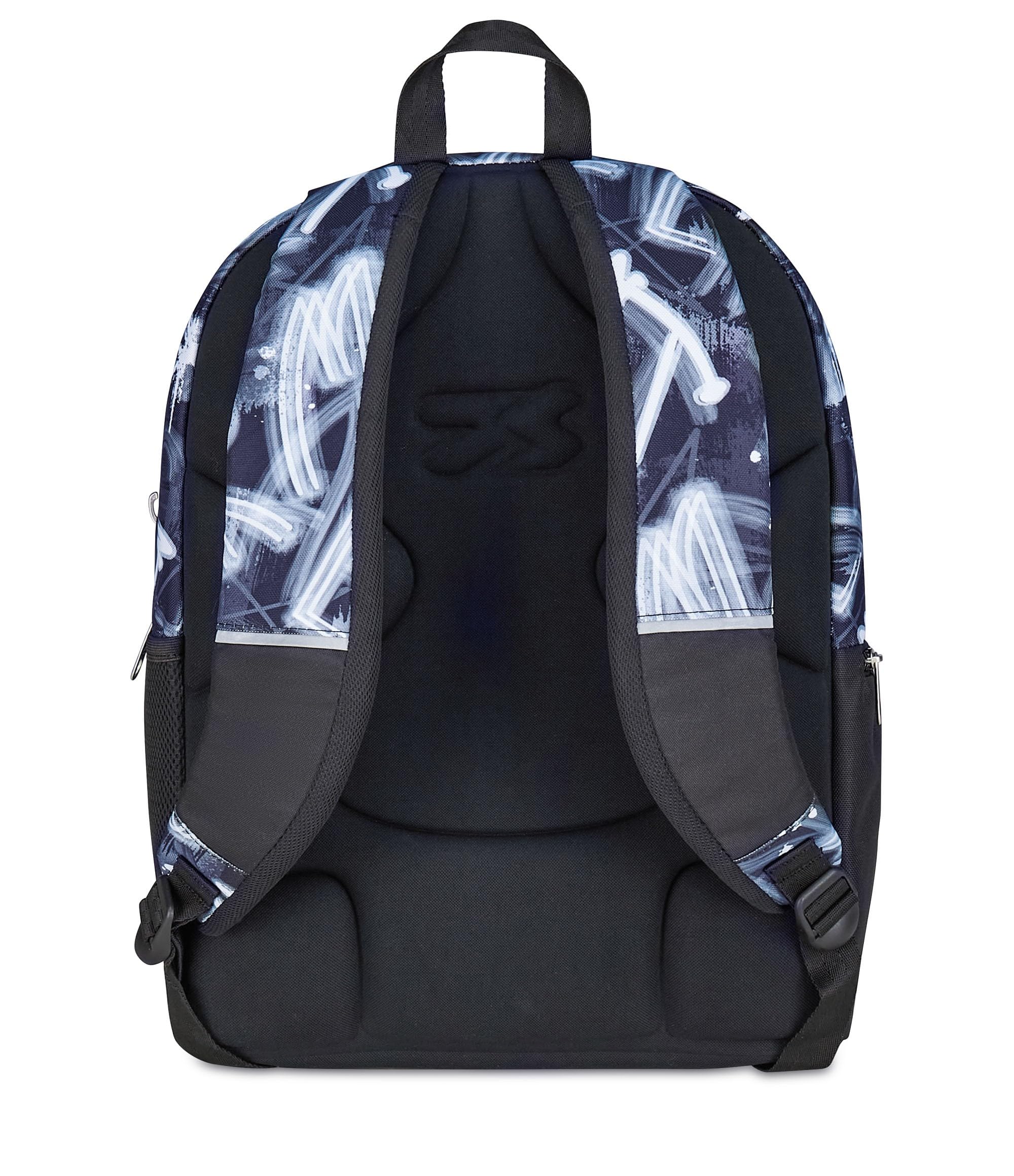 Zaino Seven Dual Detach Grigio Azzurro 32 L – Doppio Scomparto Staccabile con Tasca PC | Medie e Superiori