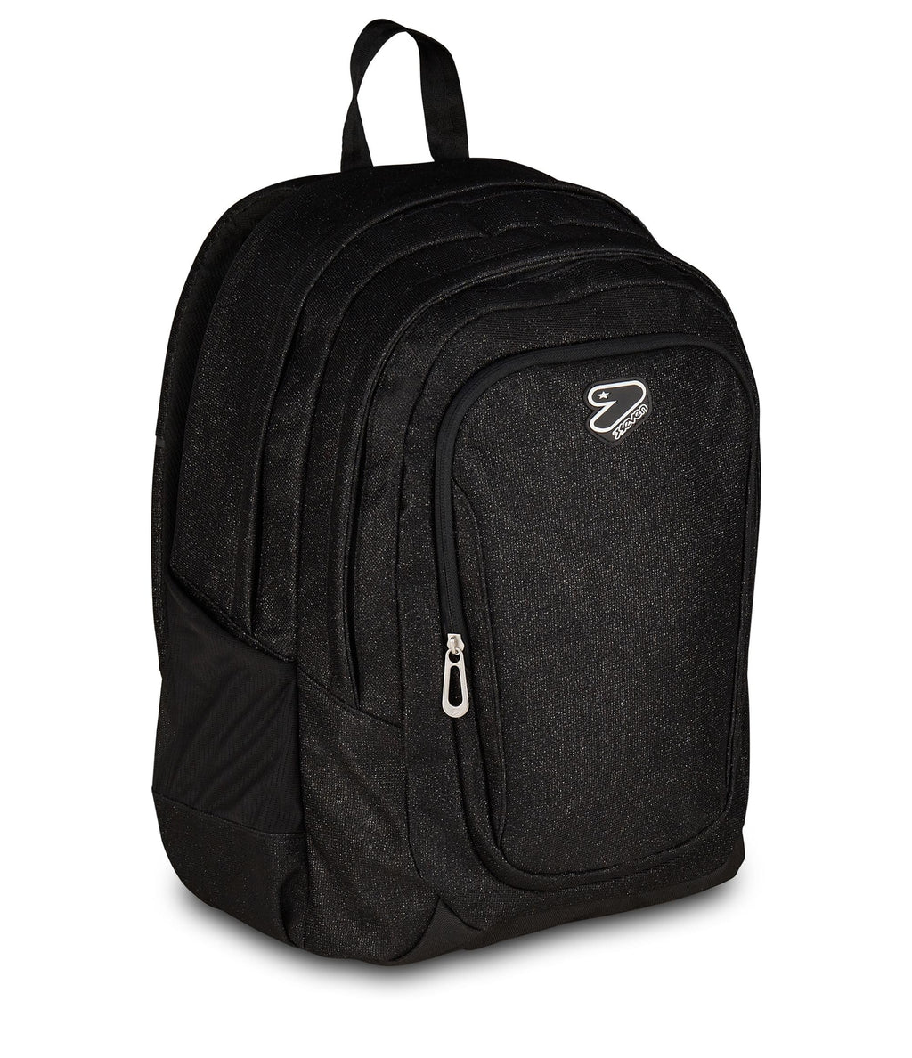 Seven Zaino Tech Shiny Nero – Doppio Scomparto con Tasca PC