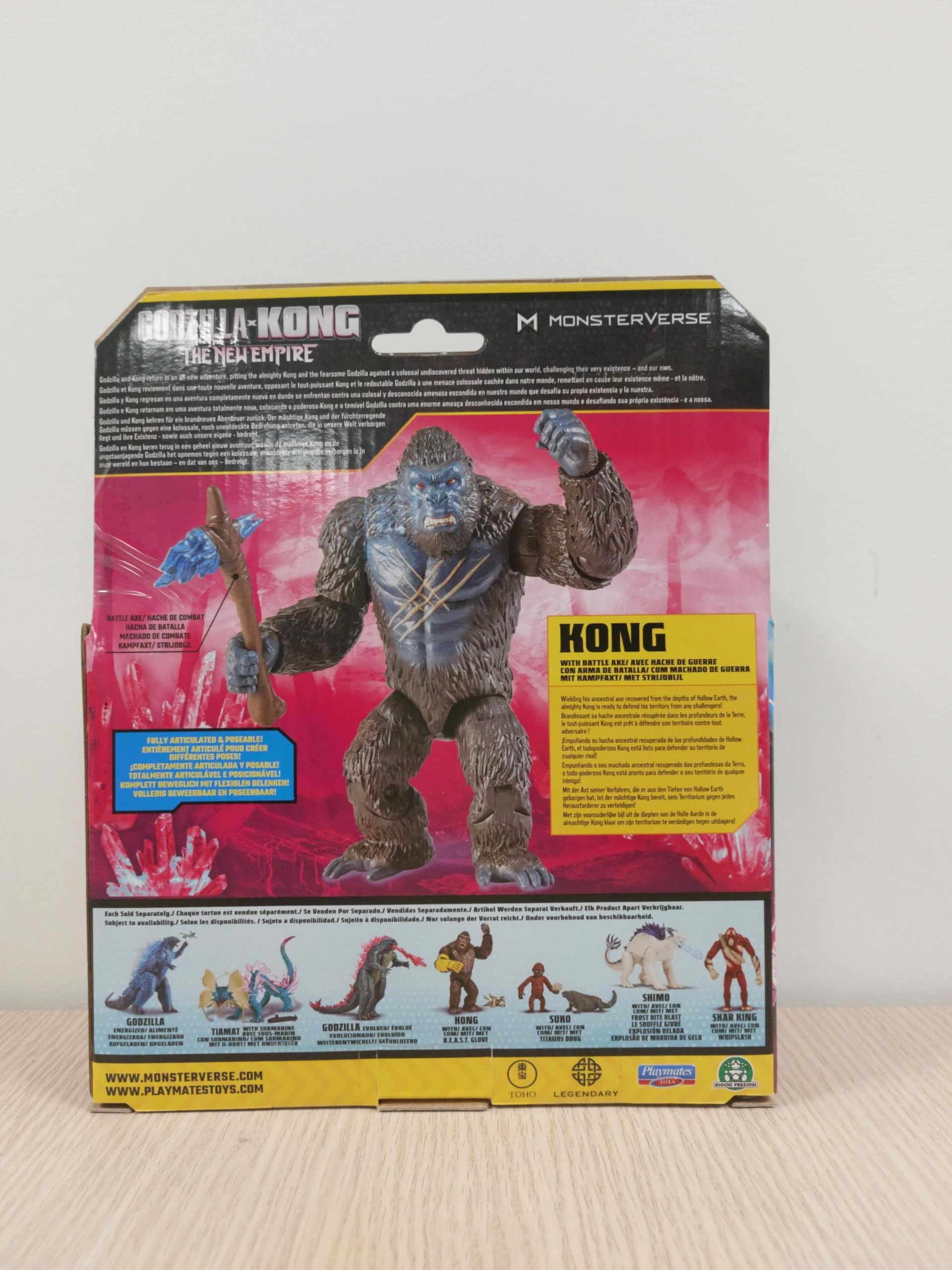 MonsterVerse Godzilla x Kong: The New Empire – Action Figure Kong 15 cm con Ascia da Battaglia