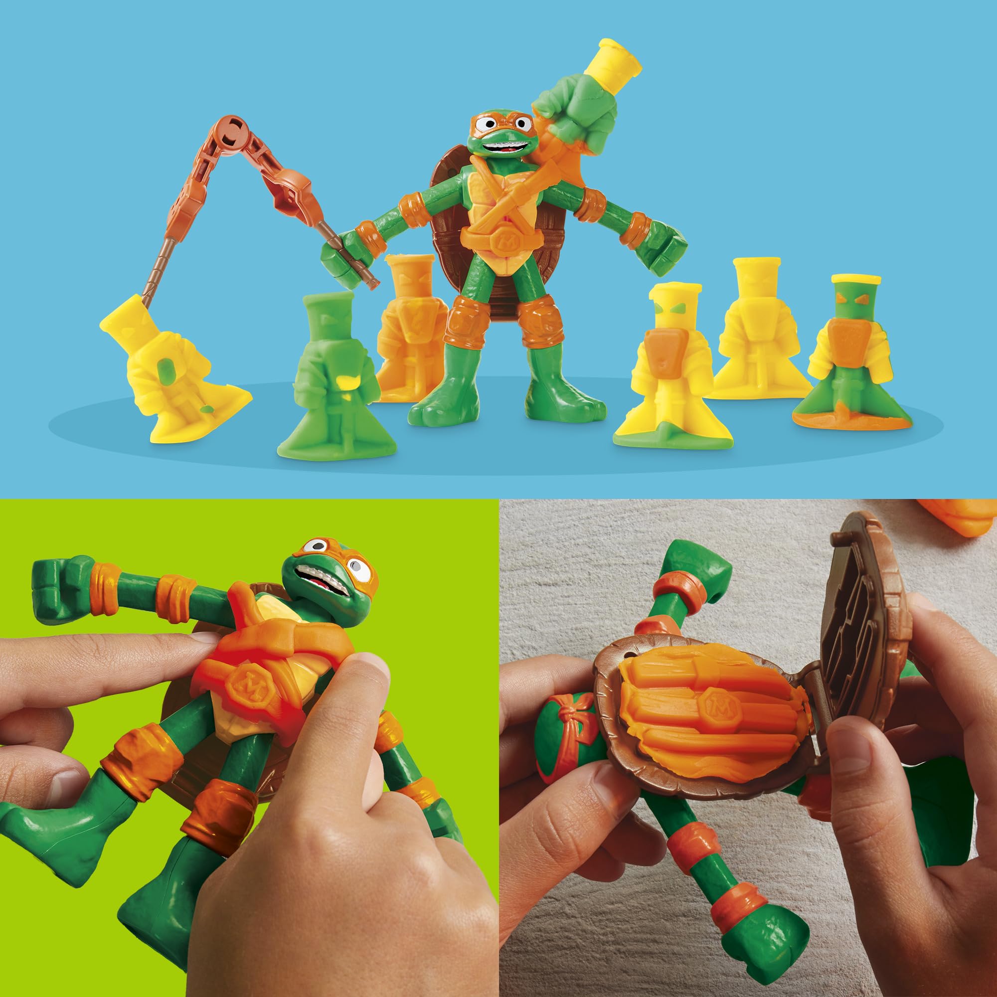Play-Doh Tartarughe Ninja Cowabunga Creations – 4 Personaggi Modellabili