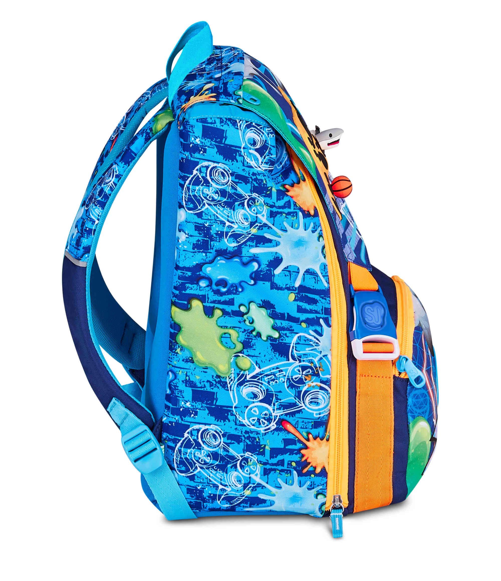 SJ Gang Zaino Estensibile Joyful Pins Boy Blu 24L – Pins Amovibili