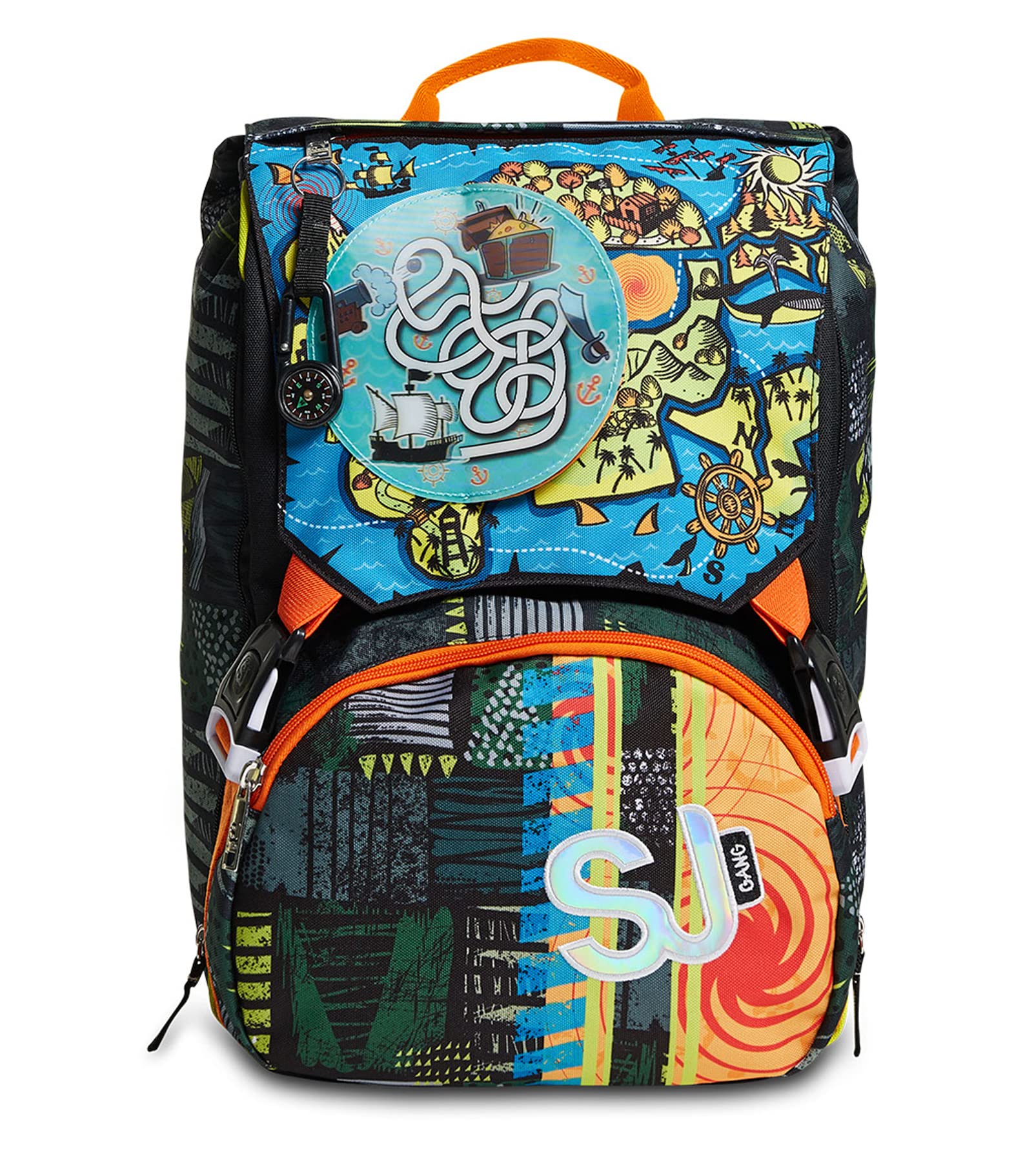 SJ Gang Zaino Scuola Espandibile Flip System – Prima Elementare