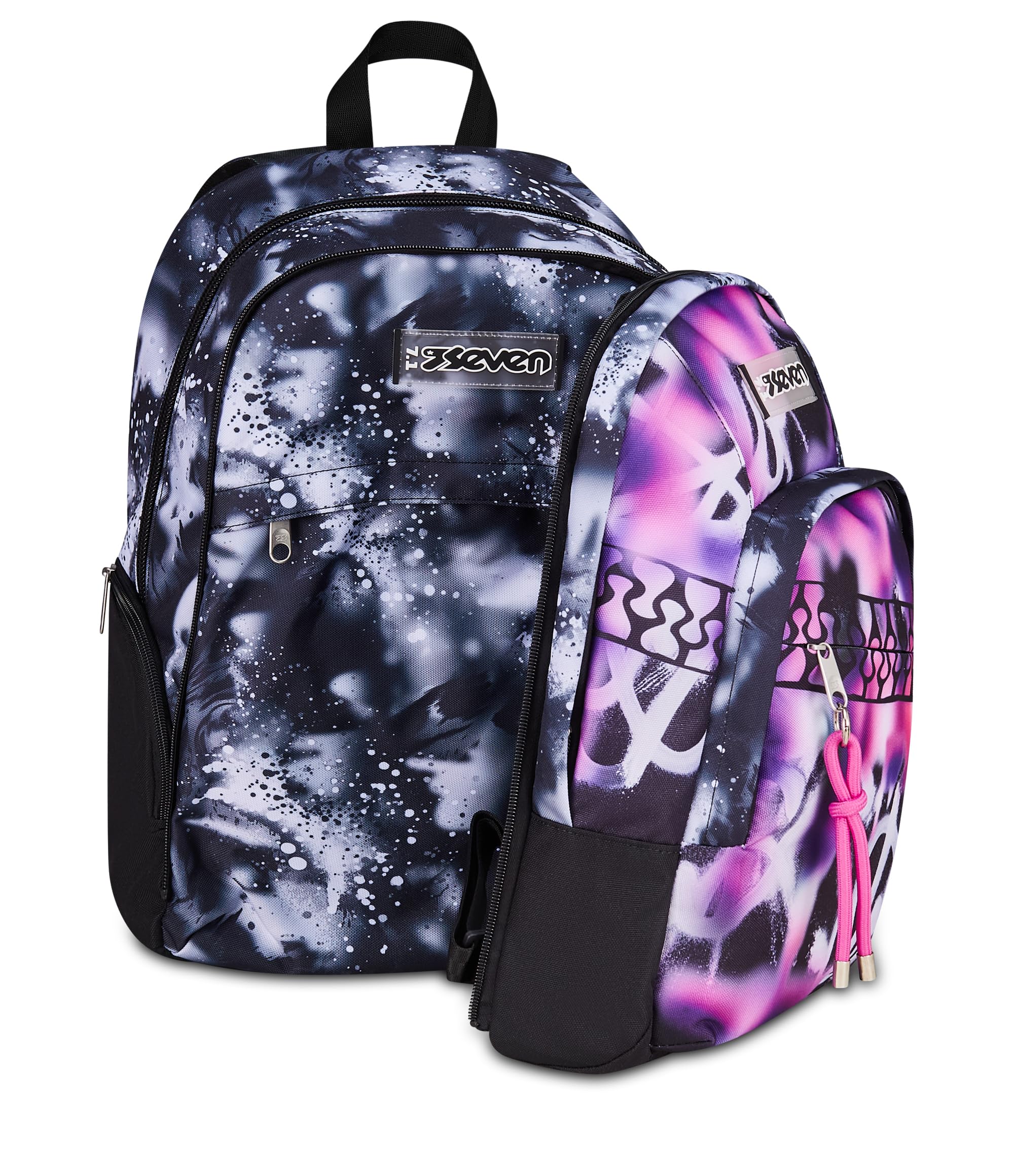 Seven Zaino Dual Detach Buzzy Note Girl Nero 32L – Scomparto Staccabile