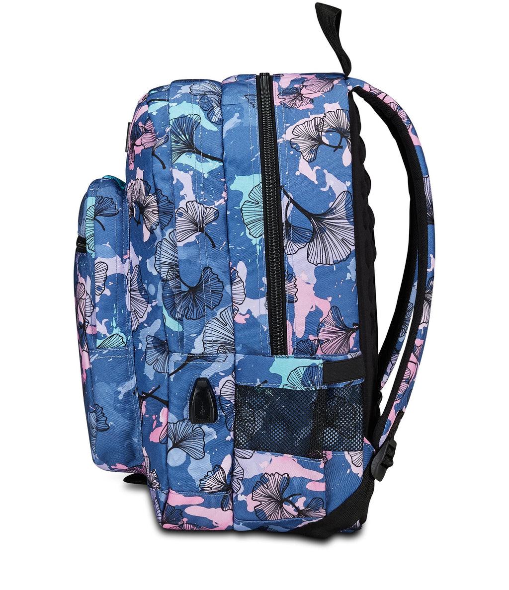 Zaino Seven Freethink Girl Viola Blu – Supporto USB e Tasca PC | Medie e Superiori