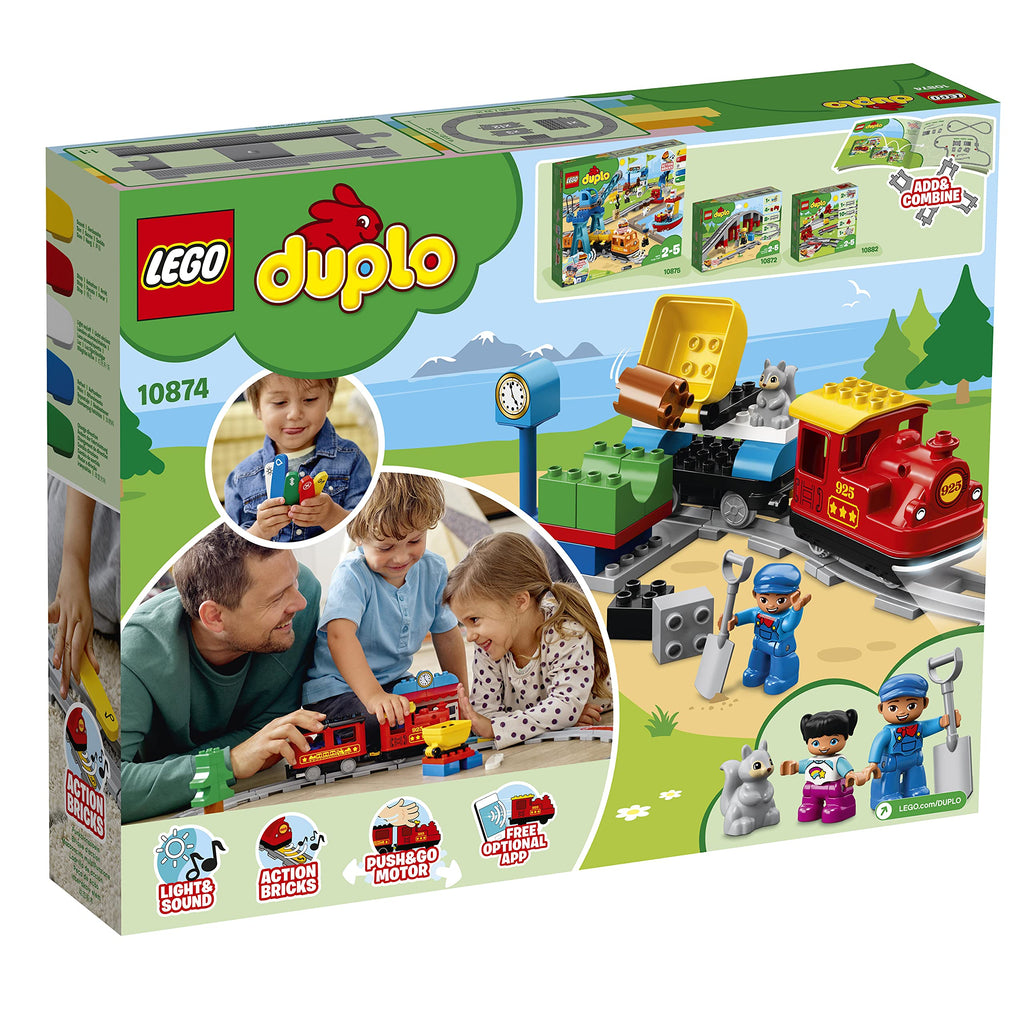 LEGO DUPLO 10874 Treno a Vapore con Luci e Suoni – Dai 2 Anni