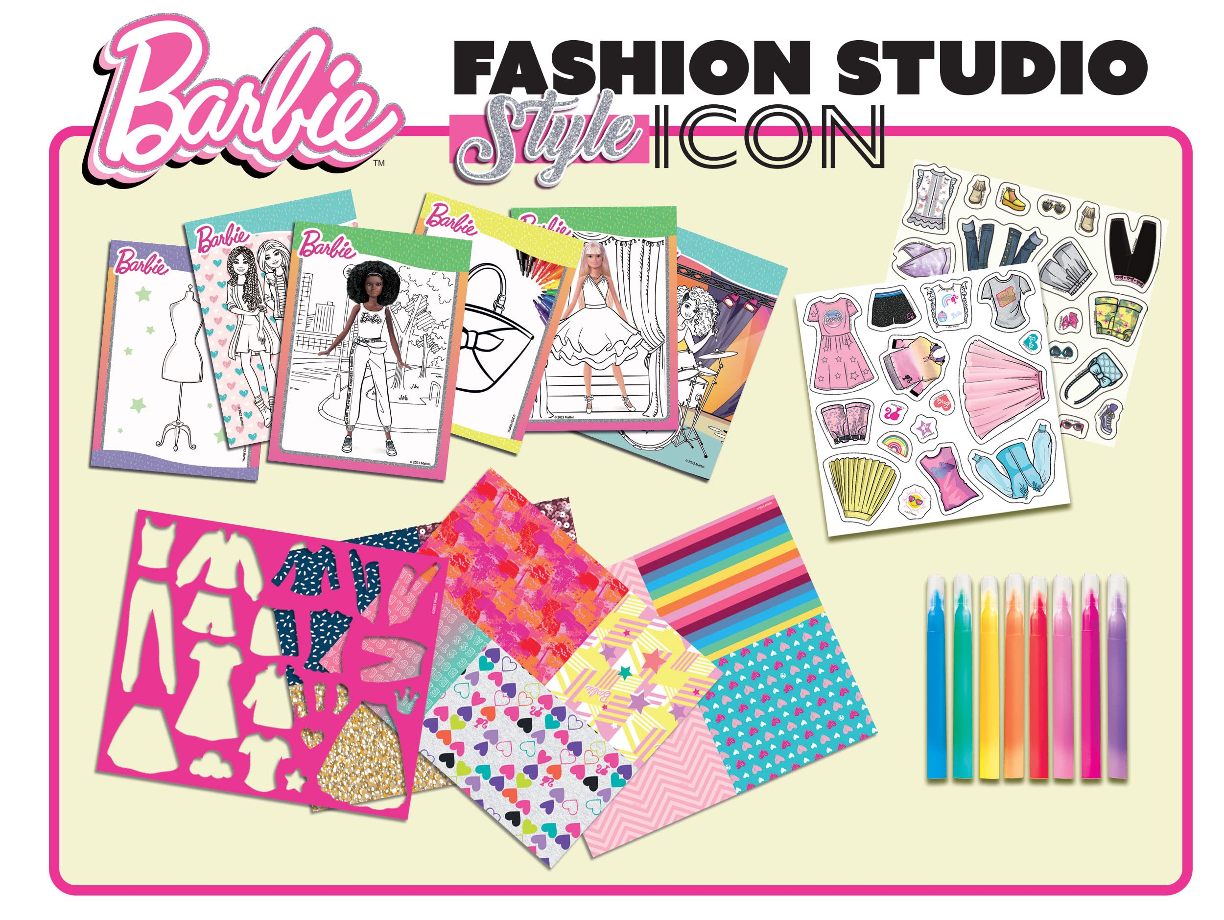 Lisciani Barbie Sketchbook Style Icon Fashion Studio – Dai 4 Anni