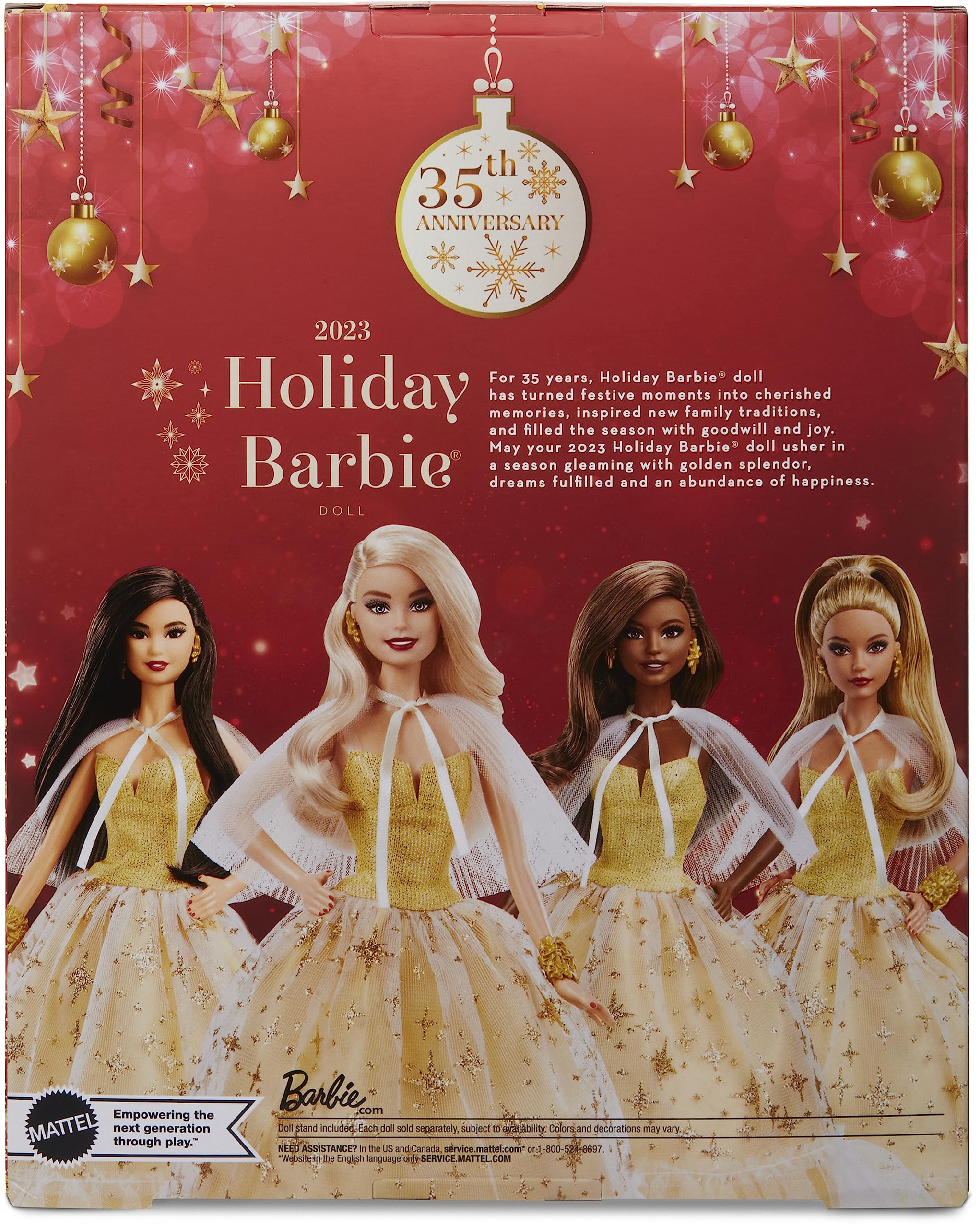 Barbie Signature Holiday 2023 Bambola da Collezione Abito Dorato – HJX08