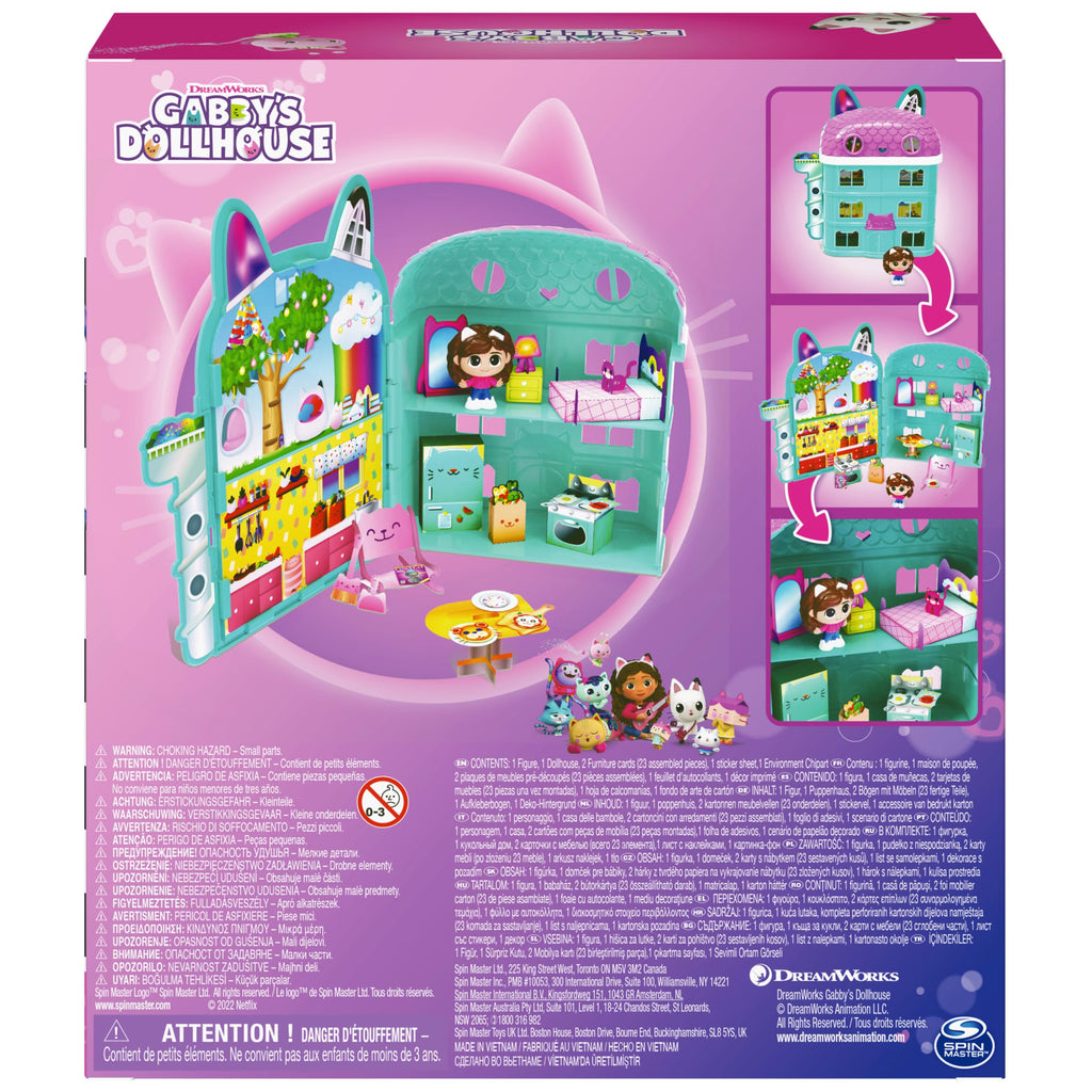 Spin Master Casa dei Gatti di Gabi – Set Portatile con Personaggio Gabby's Dollhouse