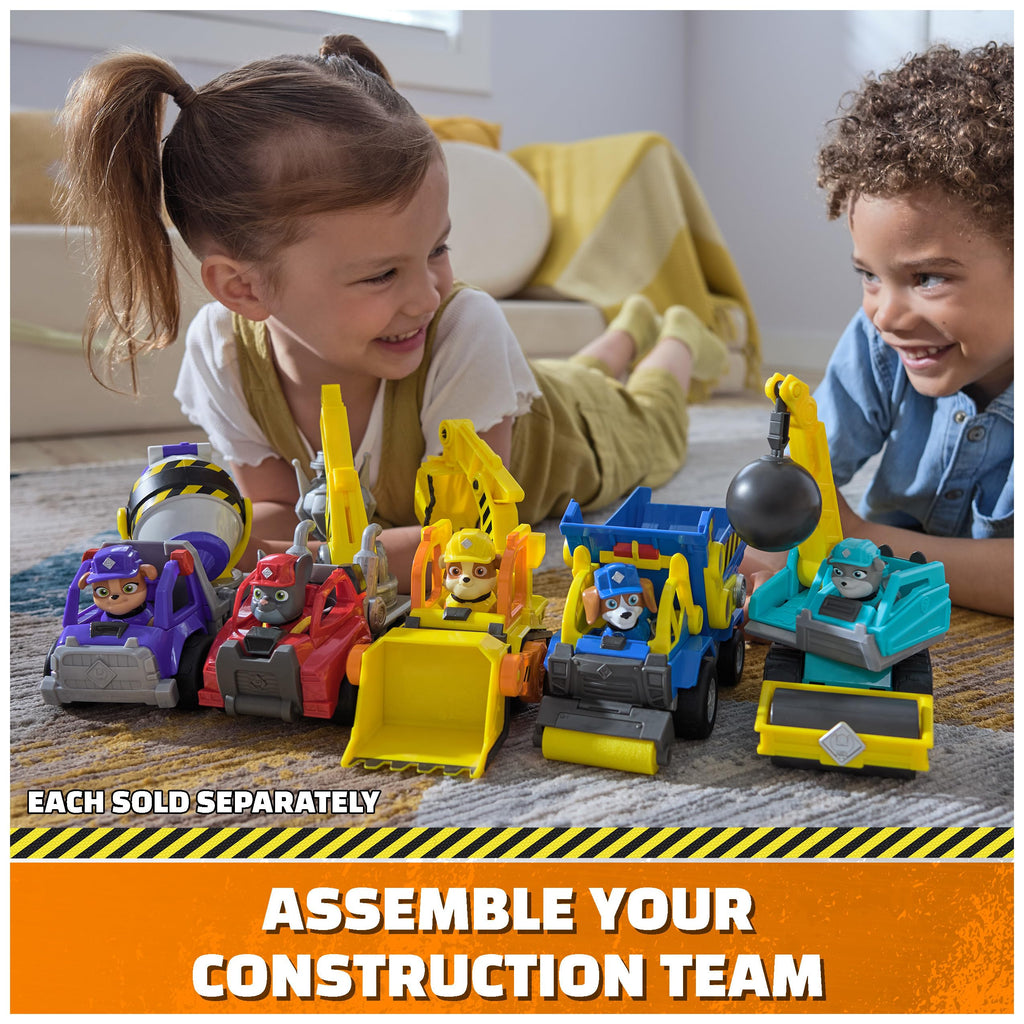 Rubble & Crew Camion Palla da Demolizione di Motor – Con Action Figure e Parti Mobili | Dai 3 Anni