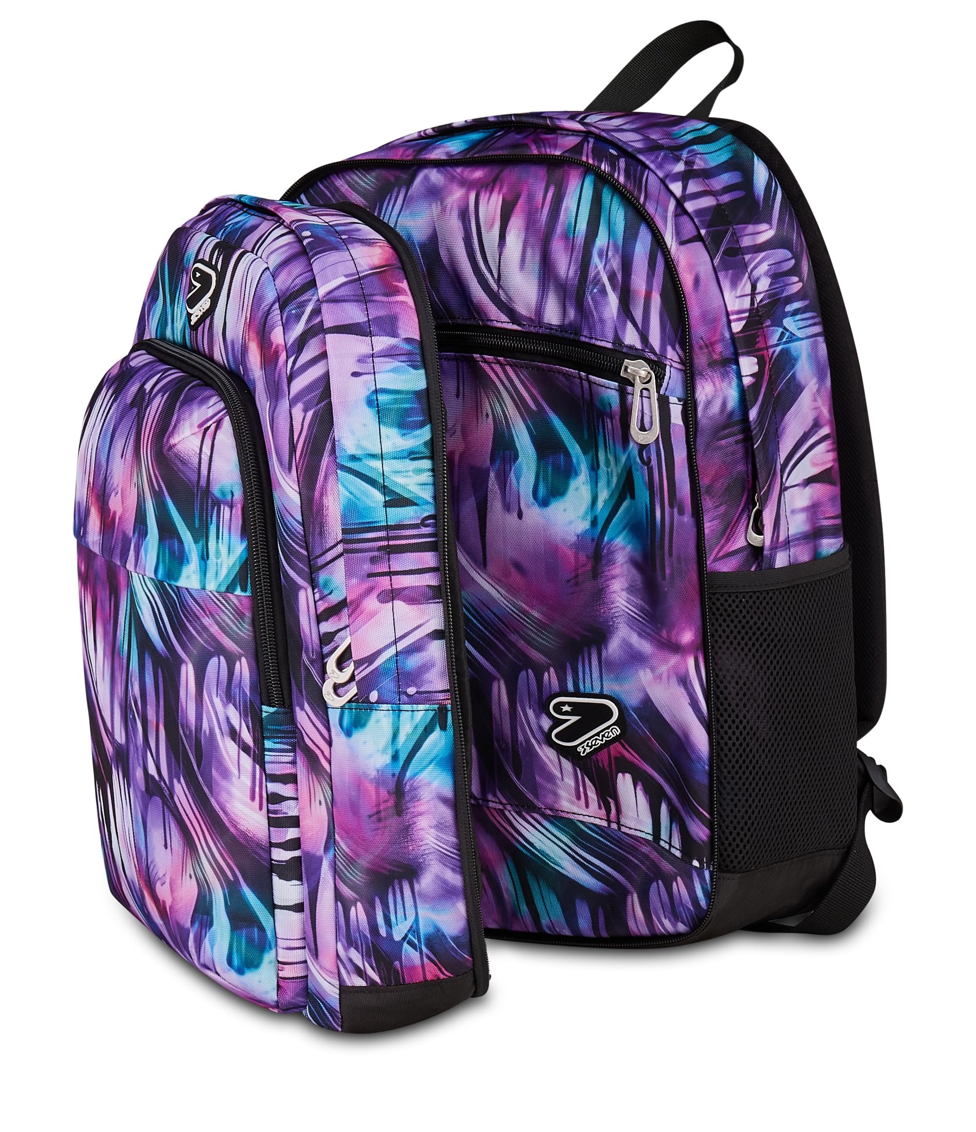Seven Zaino The Double Pro XXL Detach Viola 34L – Cuffie Wireless Incluse