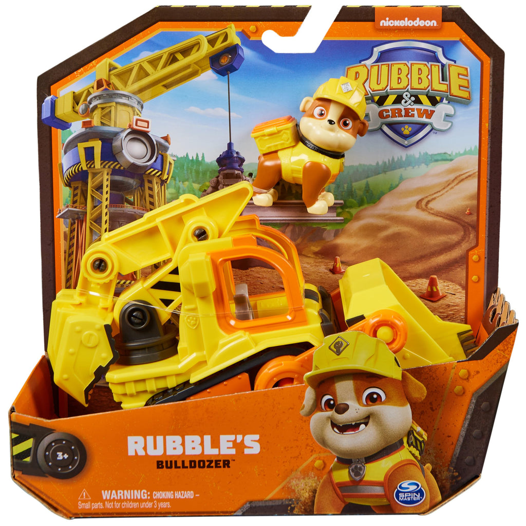 Rubble & Crew – Bulldozer di Rubble con Parti Mobili e Action Figure da Collezione | Dai 3 Anni