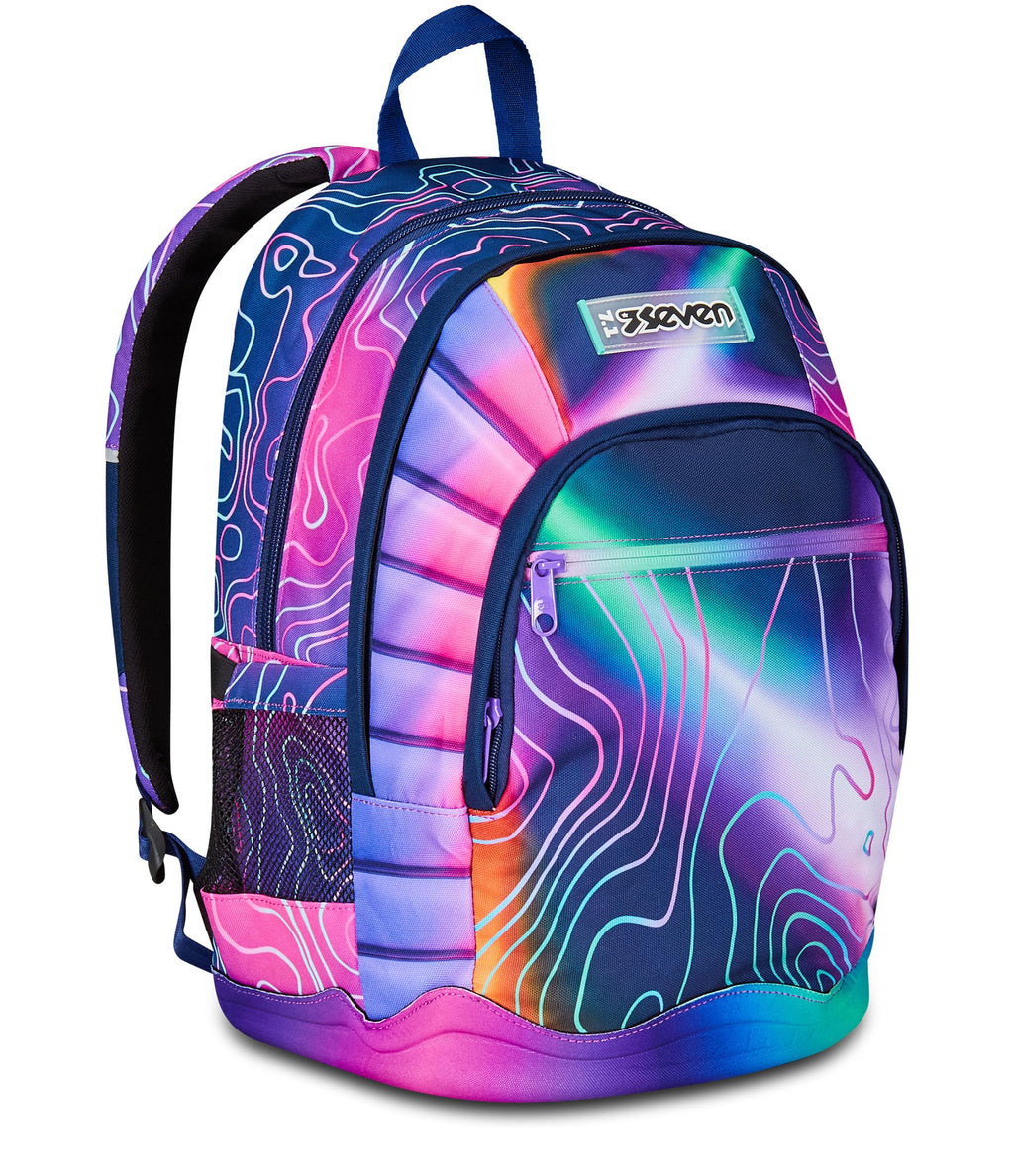 Seven Zaino Dual Rosa Mapset Girl – Doppio Scomparto con Tasca PC/Tablet
