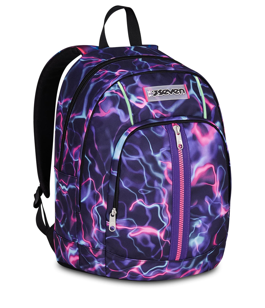 Seven Zaino Dual ElectricVibe Girl Grigio 32L – Doppio Scomparto con Tasca PC e Borraccia