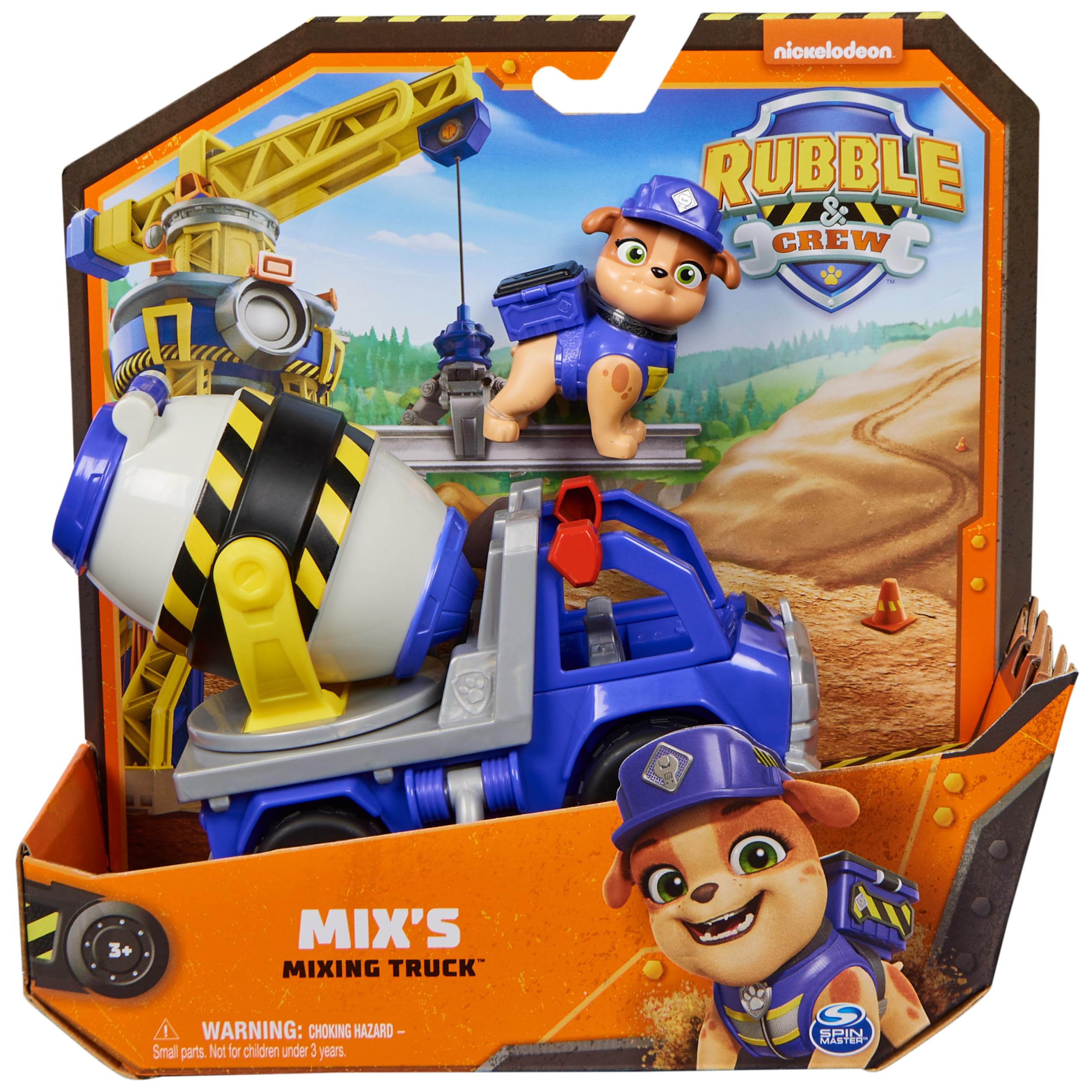 Rubble & Crew Betoniera di Mix con Action Figure e Parti Mobili – Dai 3 Anni