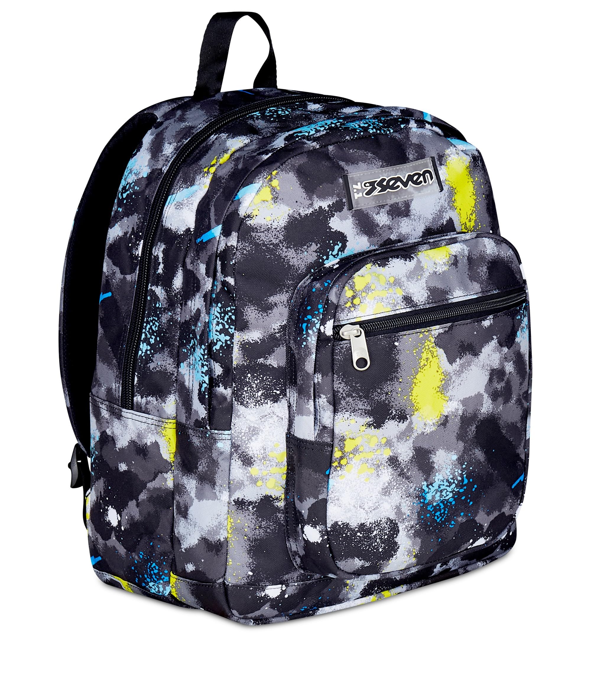 Seven Zaino Freethink Nero Giallo Boy 34L – Doppio Scomparto con Tasca PC