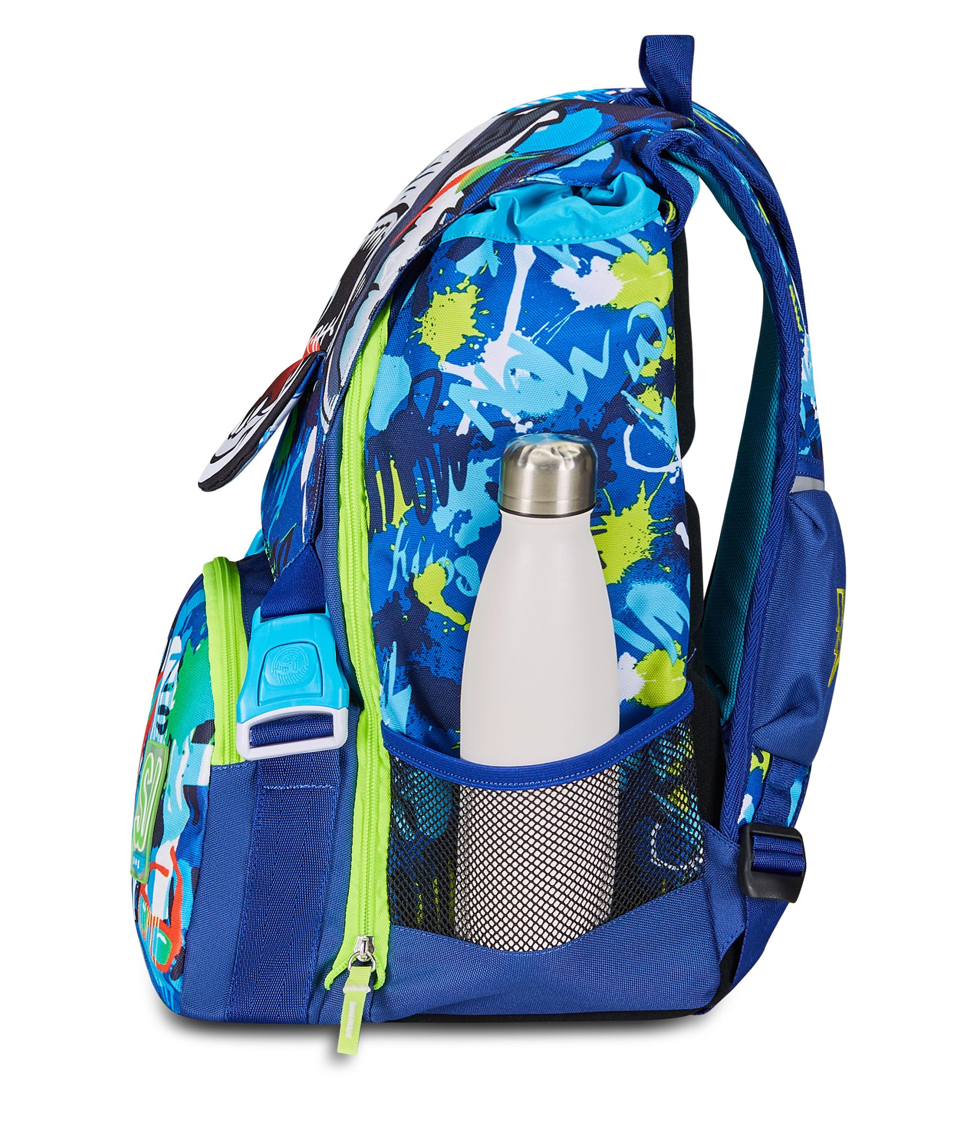 SJ Gang Zaino Scuola Estensibile Sharkstory Blu – Doppio Scomparto