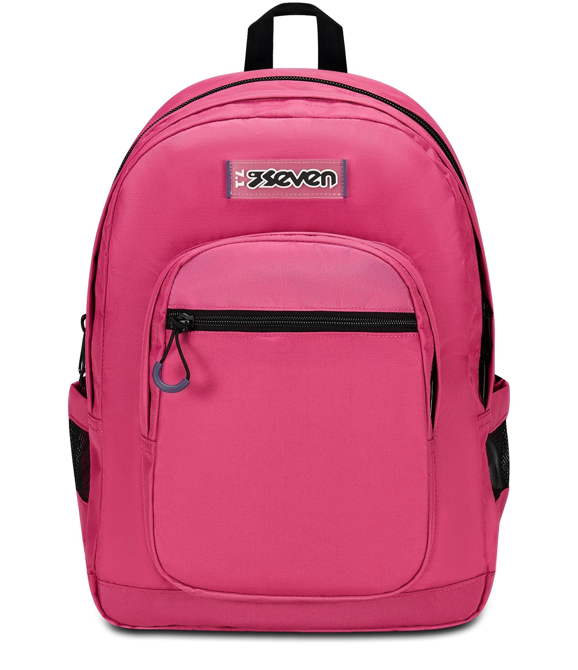 Seven Zaino Freethink Fucsia Unisex – Doppio Scomparto con Supporto USB