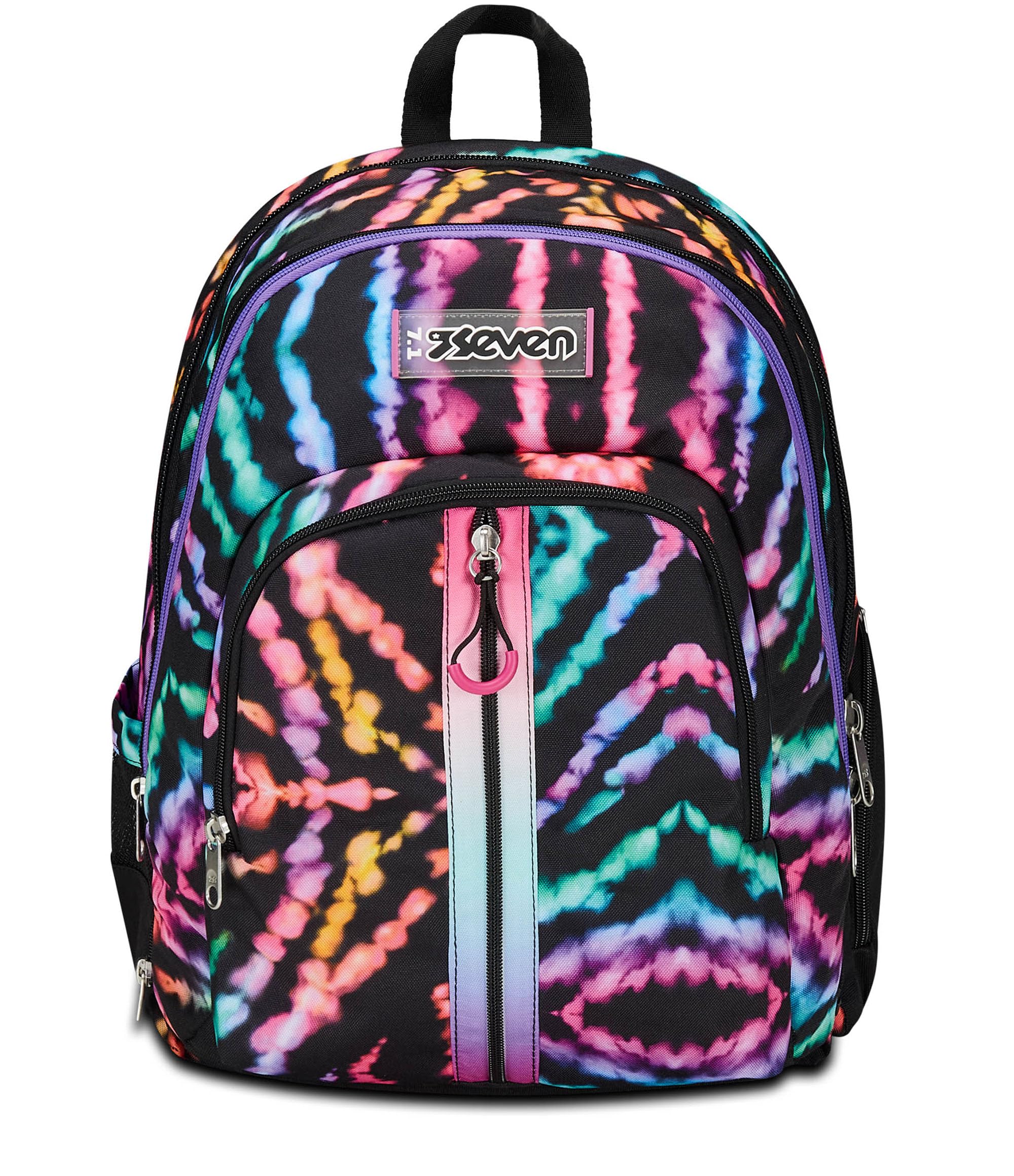 Seven Zaino Advanced Detach Nero Fucsia – Doppio Scomparto con Tasca Staccabile