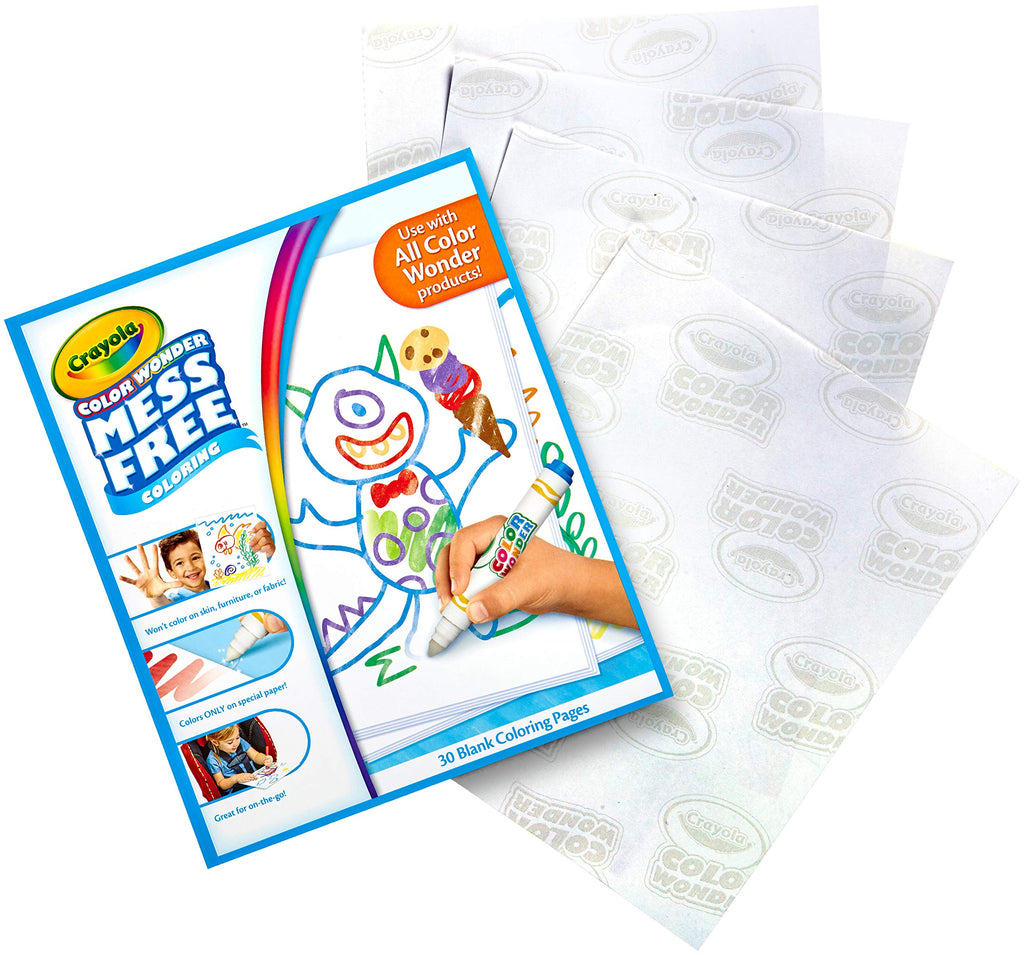 Crayola Color Wonder Fogli da Colorare Multicolore – 30 Fogli