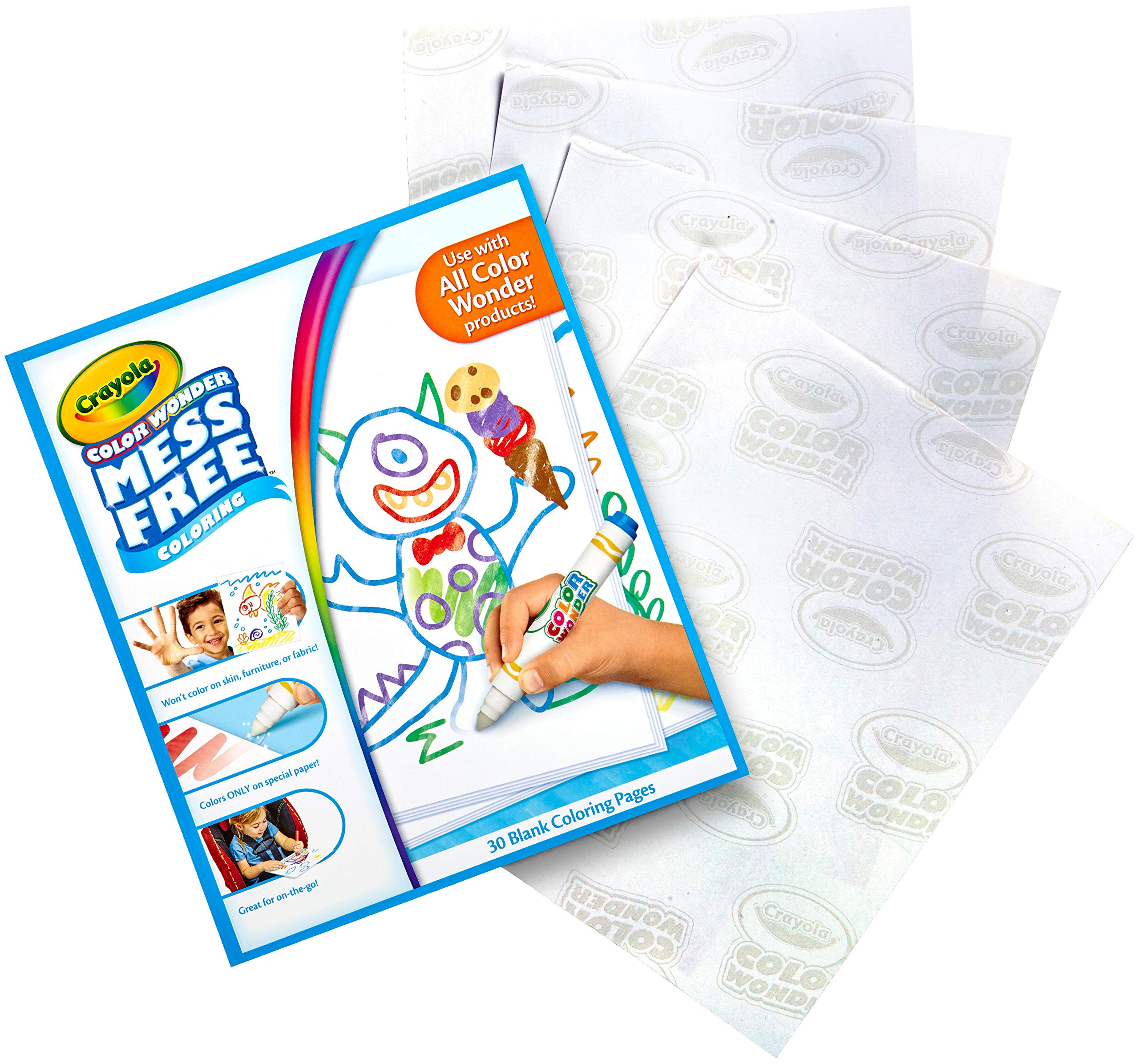 Crayola Color Wonder Fogli da Colorare Multicolore – 30 Fogli
