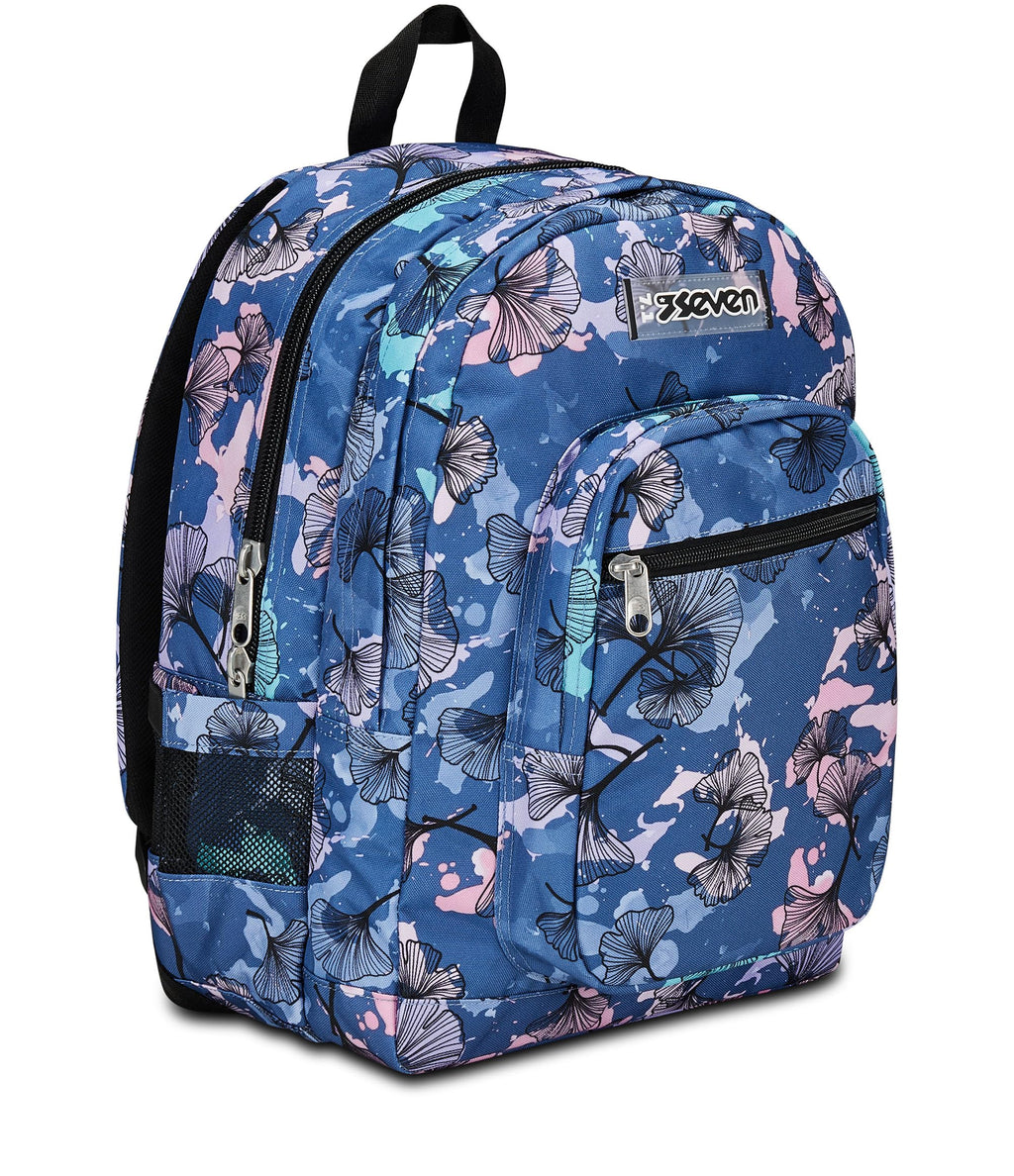 Zaino Seven Freethink Girl Viola Blu – Supporto USB e Tasca PC | Medie e Superiori