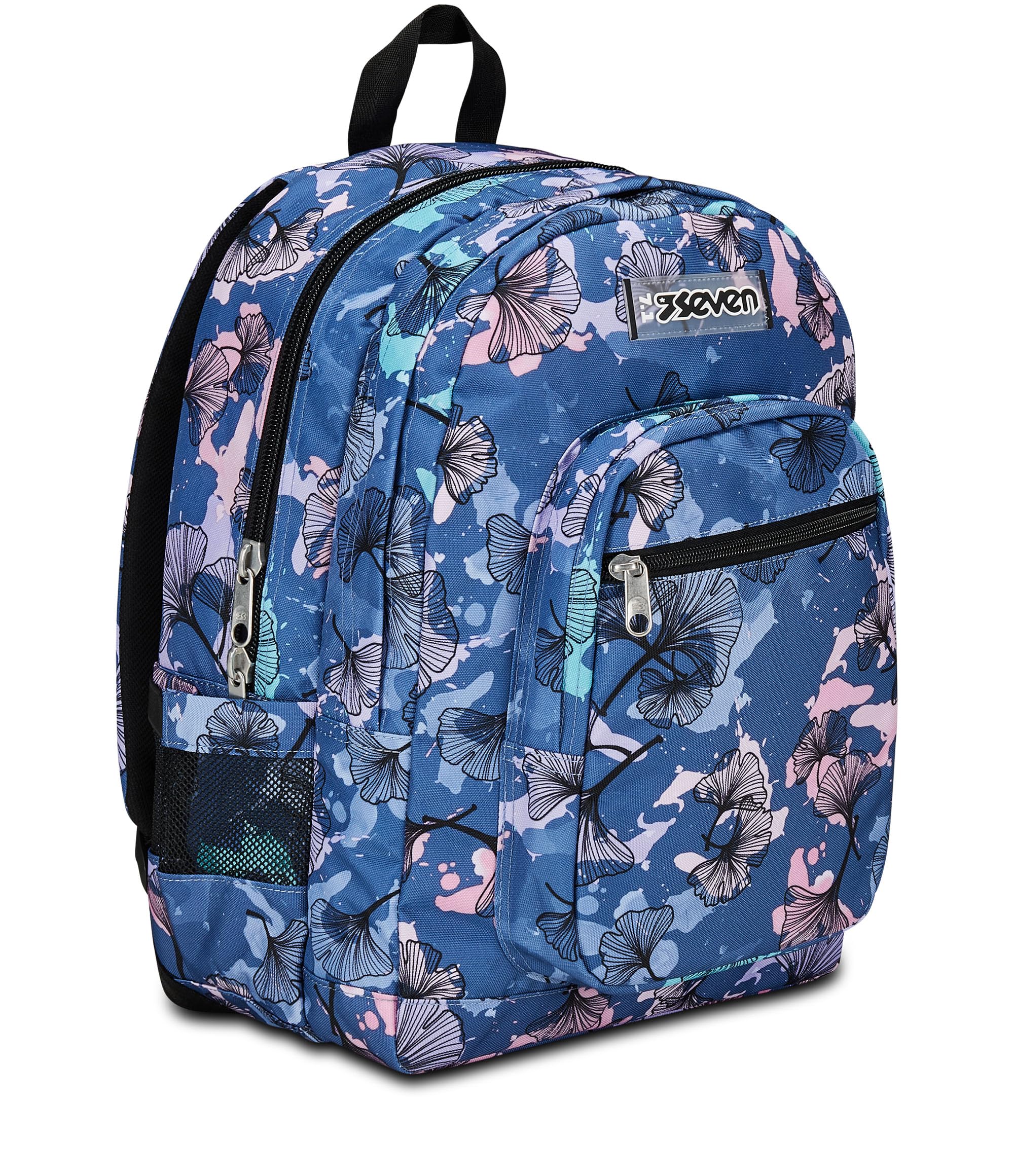 Zaino Seven Freethink Girl Viola Blu – Supporto USB e Tasca PC | Medie e Superiori