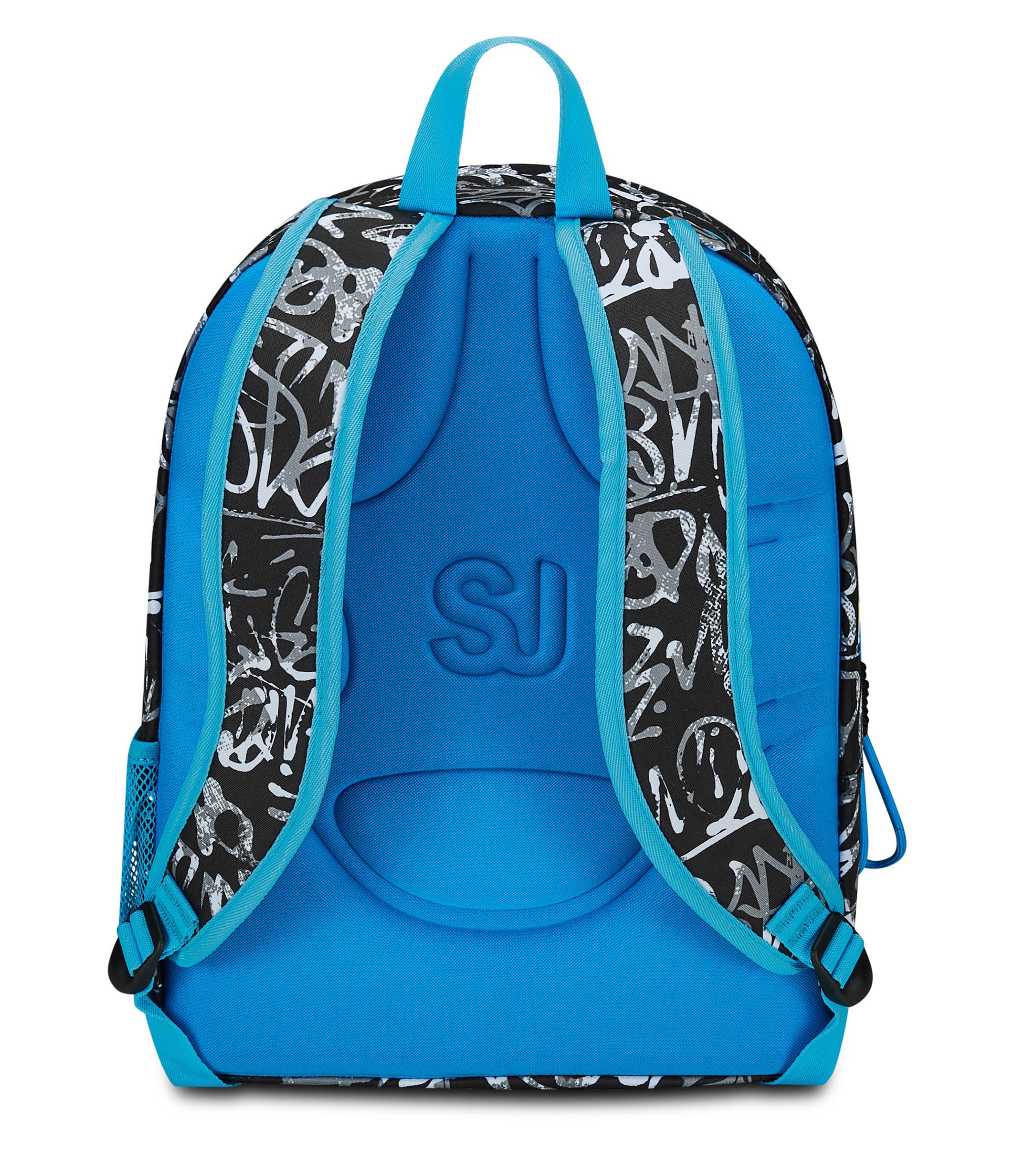 Seven SJ Ever Zaino Scuola Doppio Scomparto Nero e Blu – Blackwall Boy