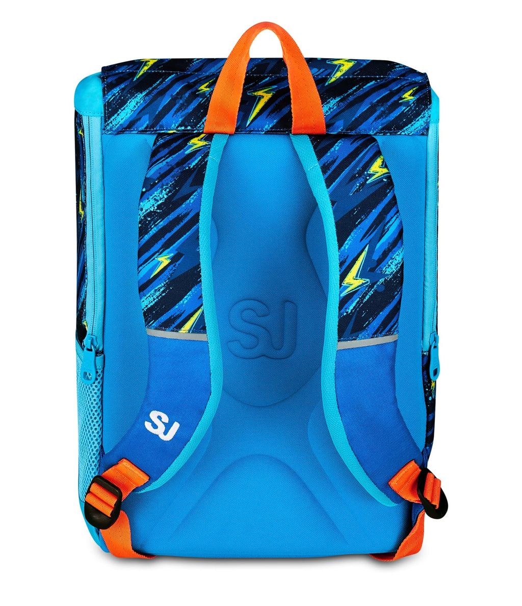SJ Gang Style Jam Gang Zaino Scuola Grande Espandibile Blu – 24 L con Divisore Interno